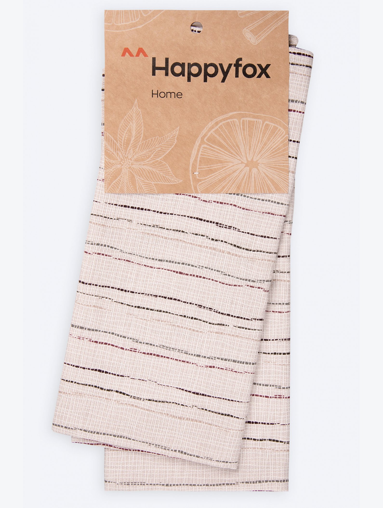Набор полотенец из рогожки с петельками 2 шт Happy Fox Home