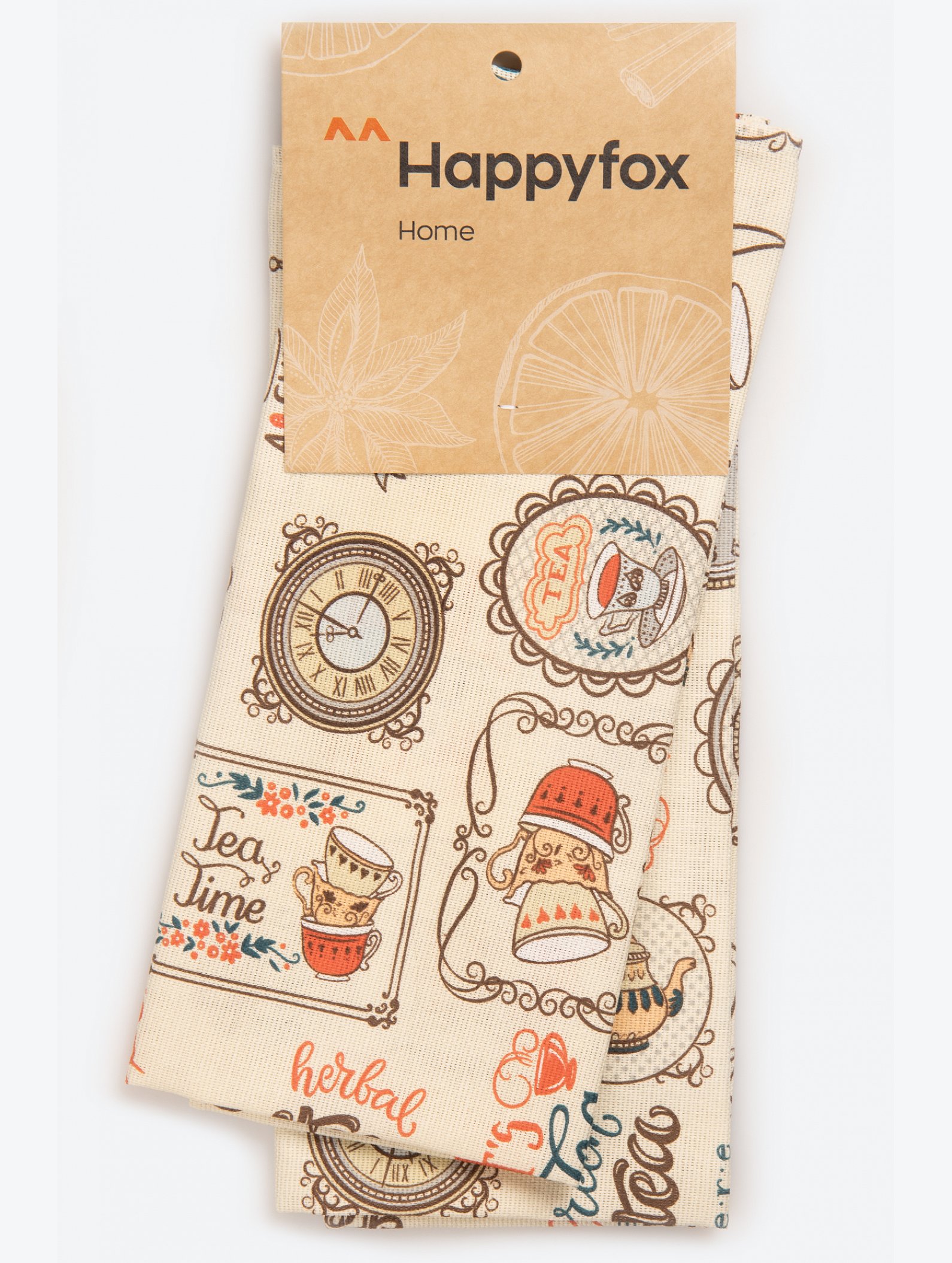 Набор полотенец из рогожки с петельками 2 шт Happy Fox Home