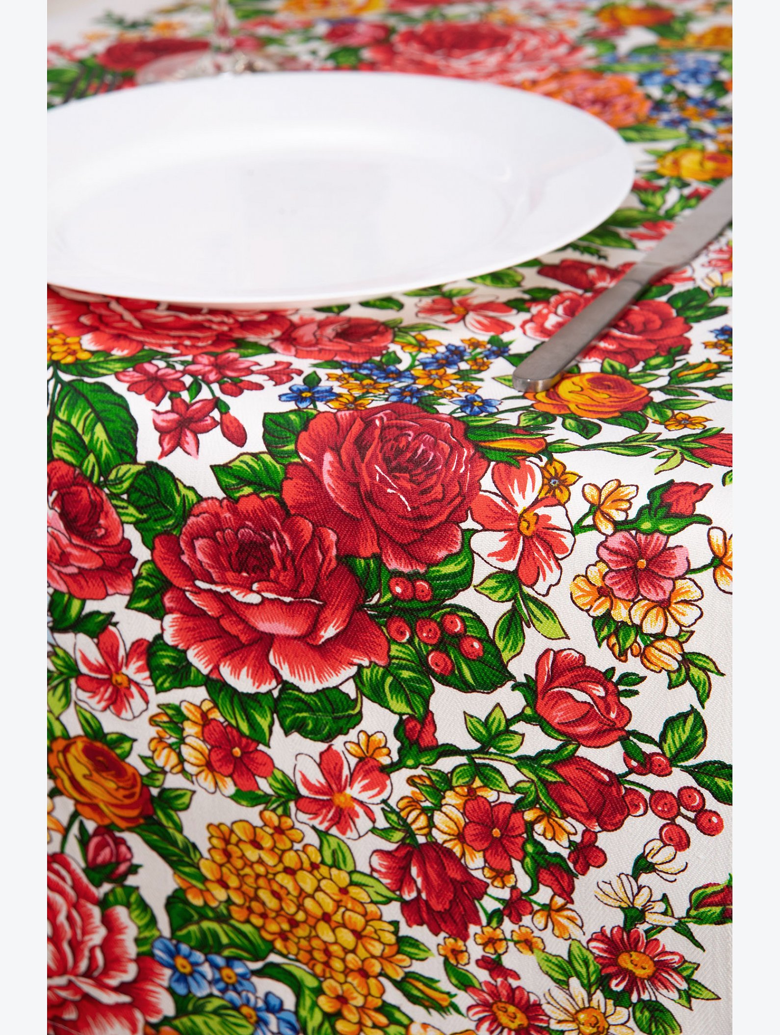 Дорожка на стол из рогожки 50x140 Happy Fox Home
