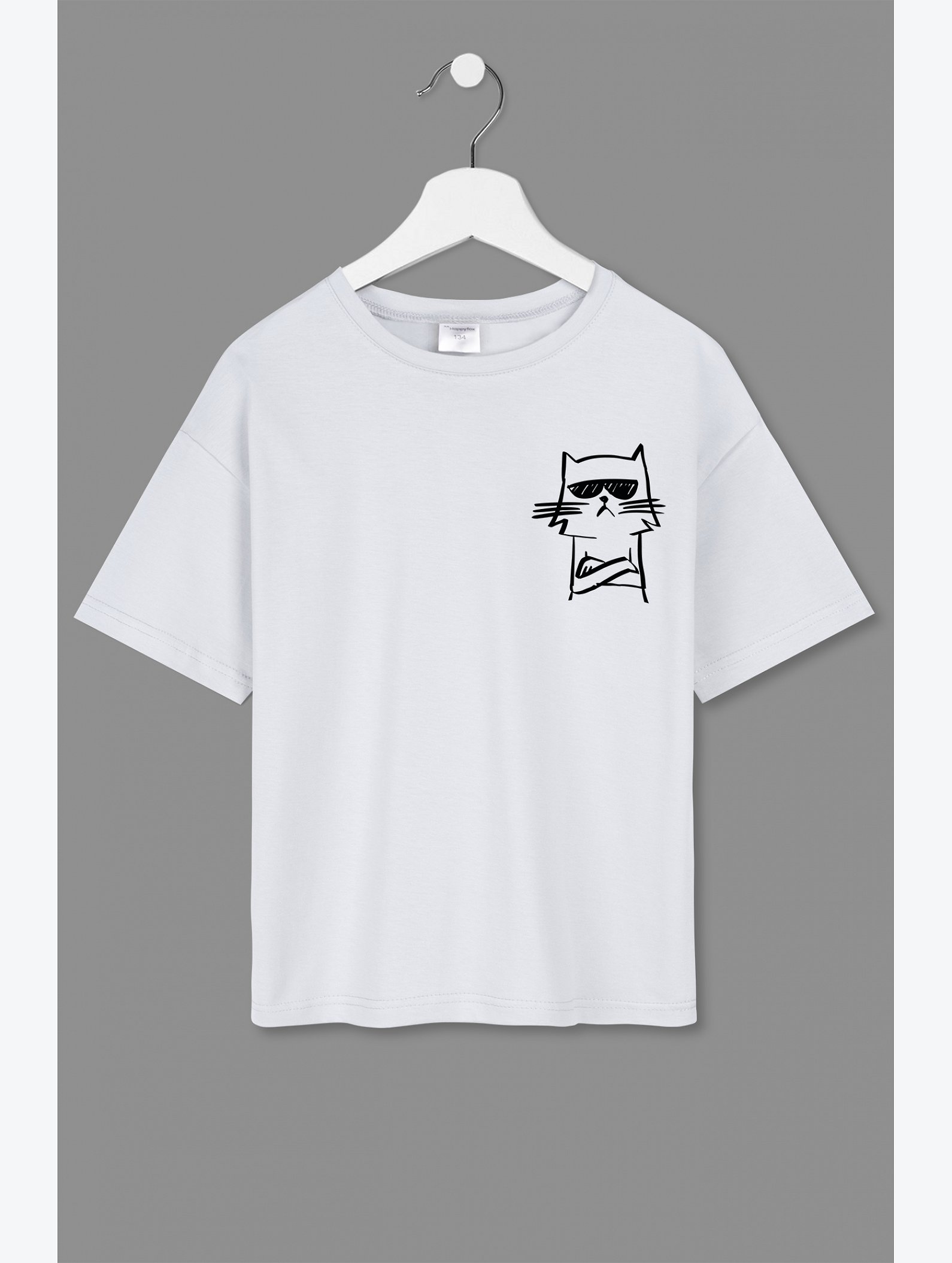 Детская футболка оверсайз Happyfox