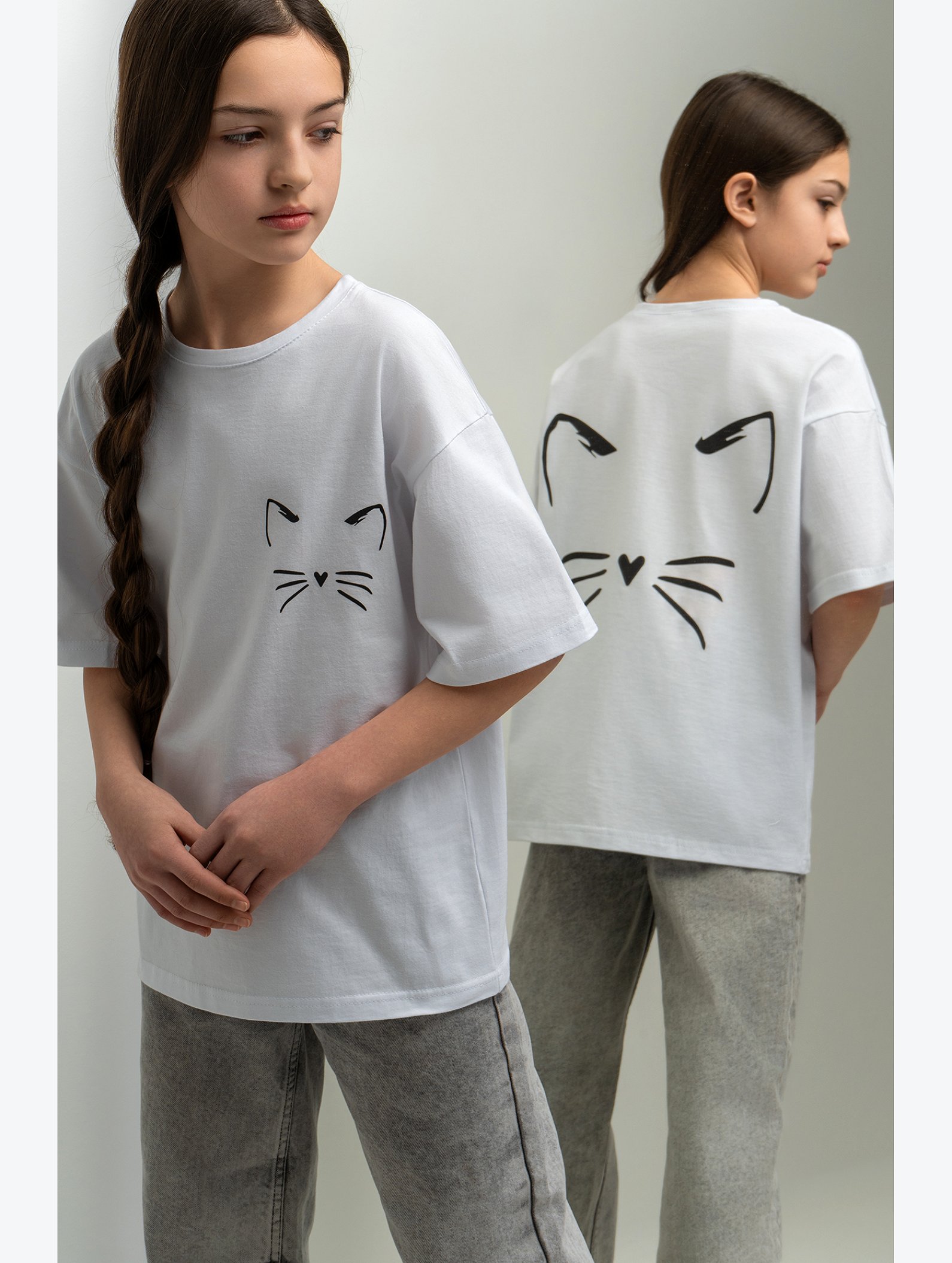 Футболка оверсайз для девочки Happyfox