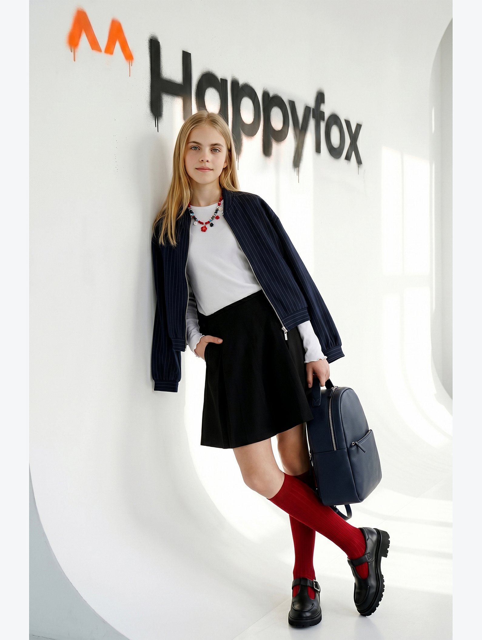 Лонгслив для девочки Happyfox