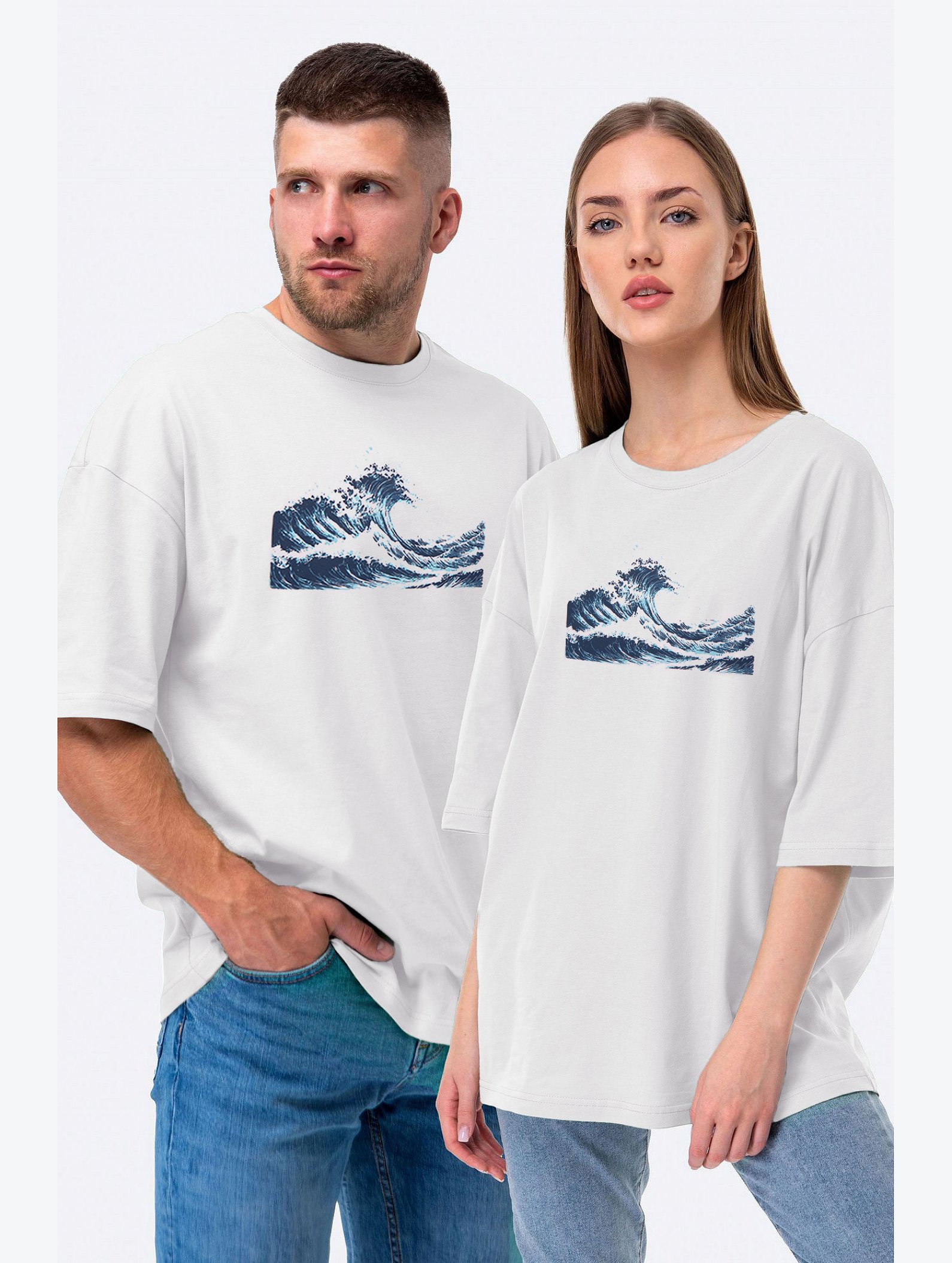 Женская футболка оверсайз Happyfox