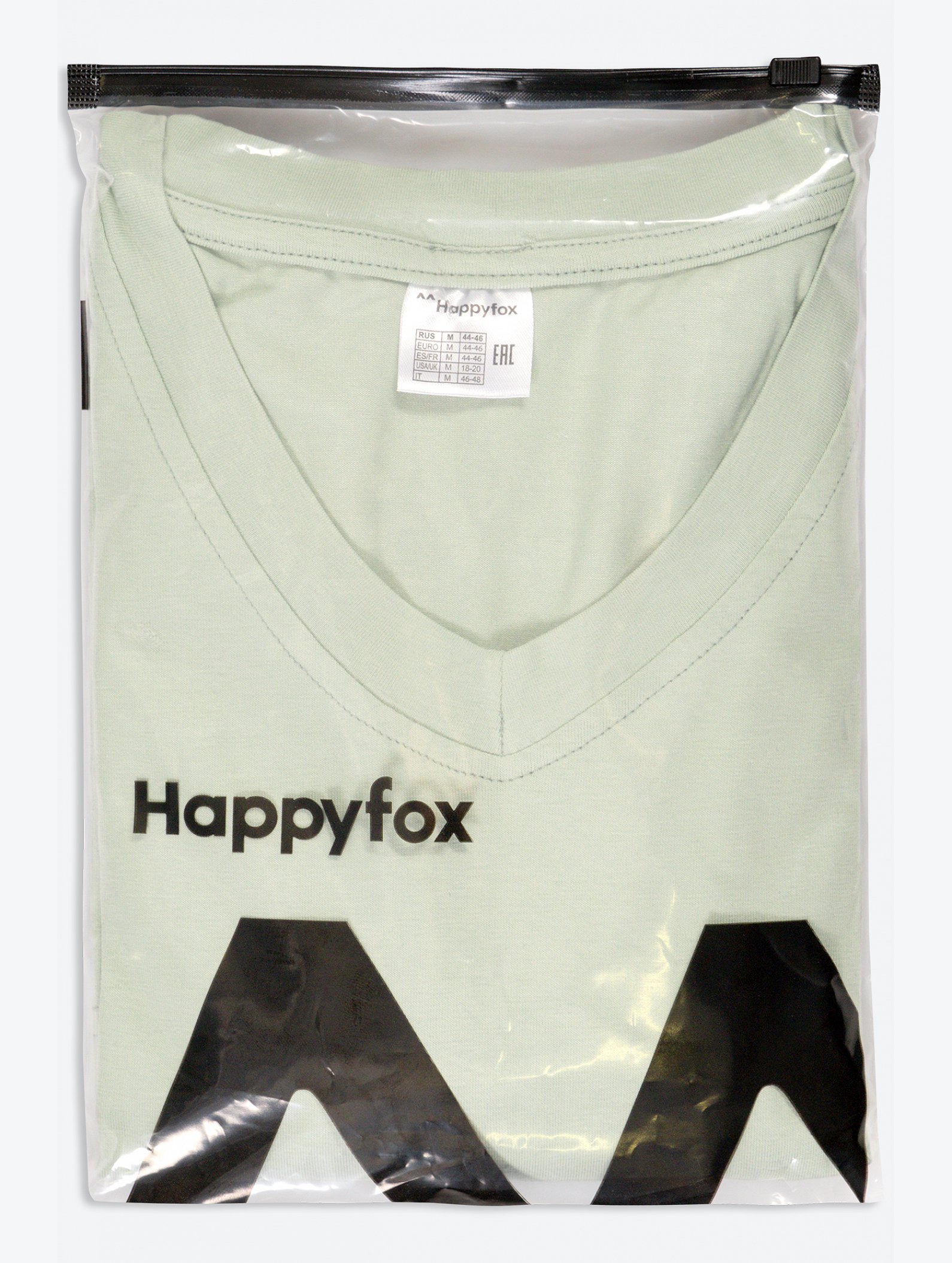 Женская футболка оверсайз с V-вырезом Happyfox