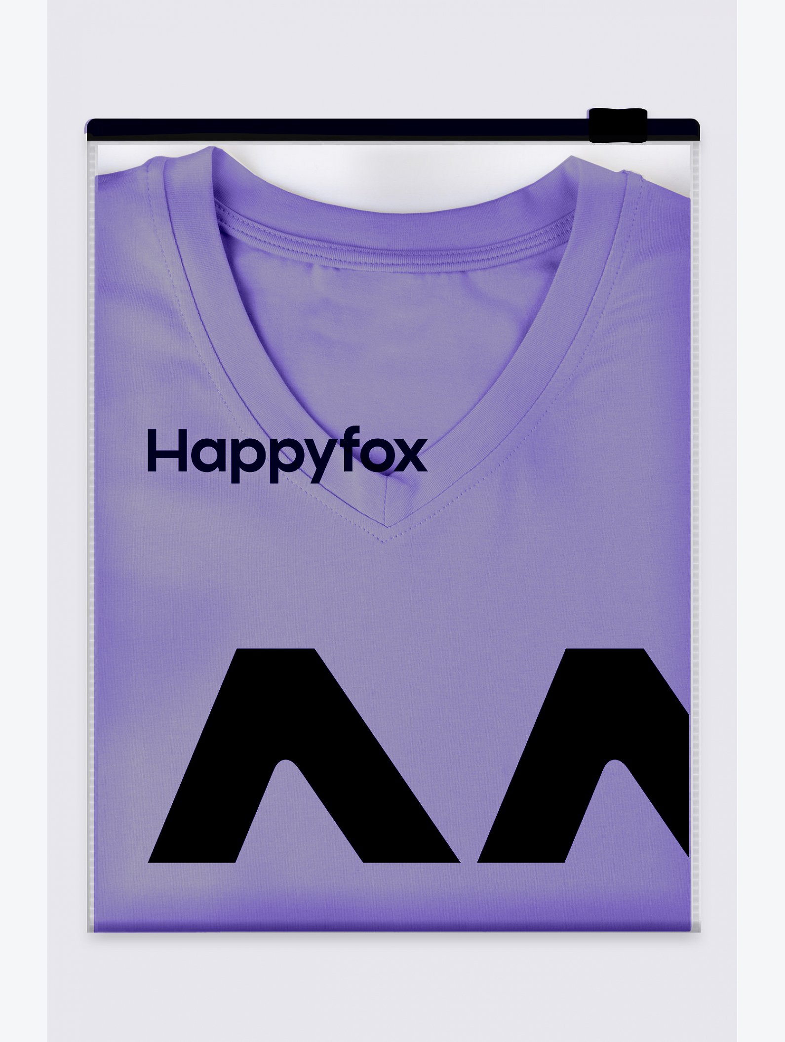Женская футболка оверсайз с V-вырезом Happyfox
