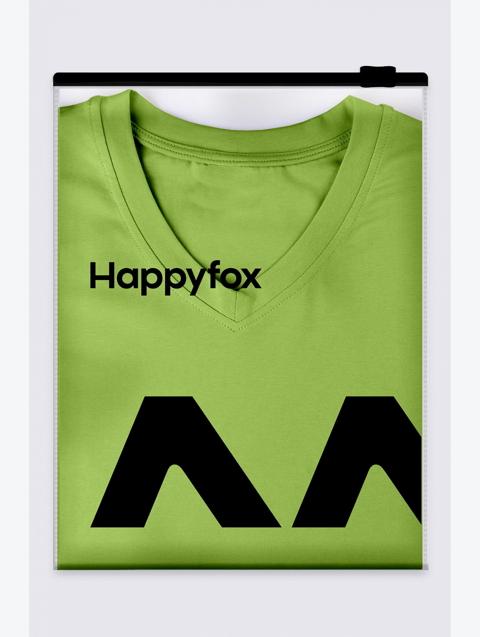 Женская футболка оверсайз с V-вырезом Happyfox