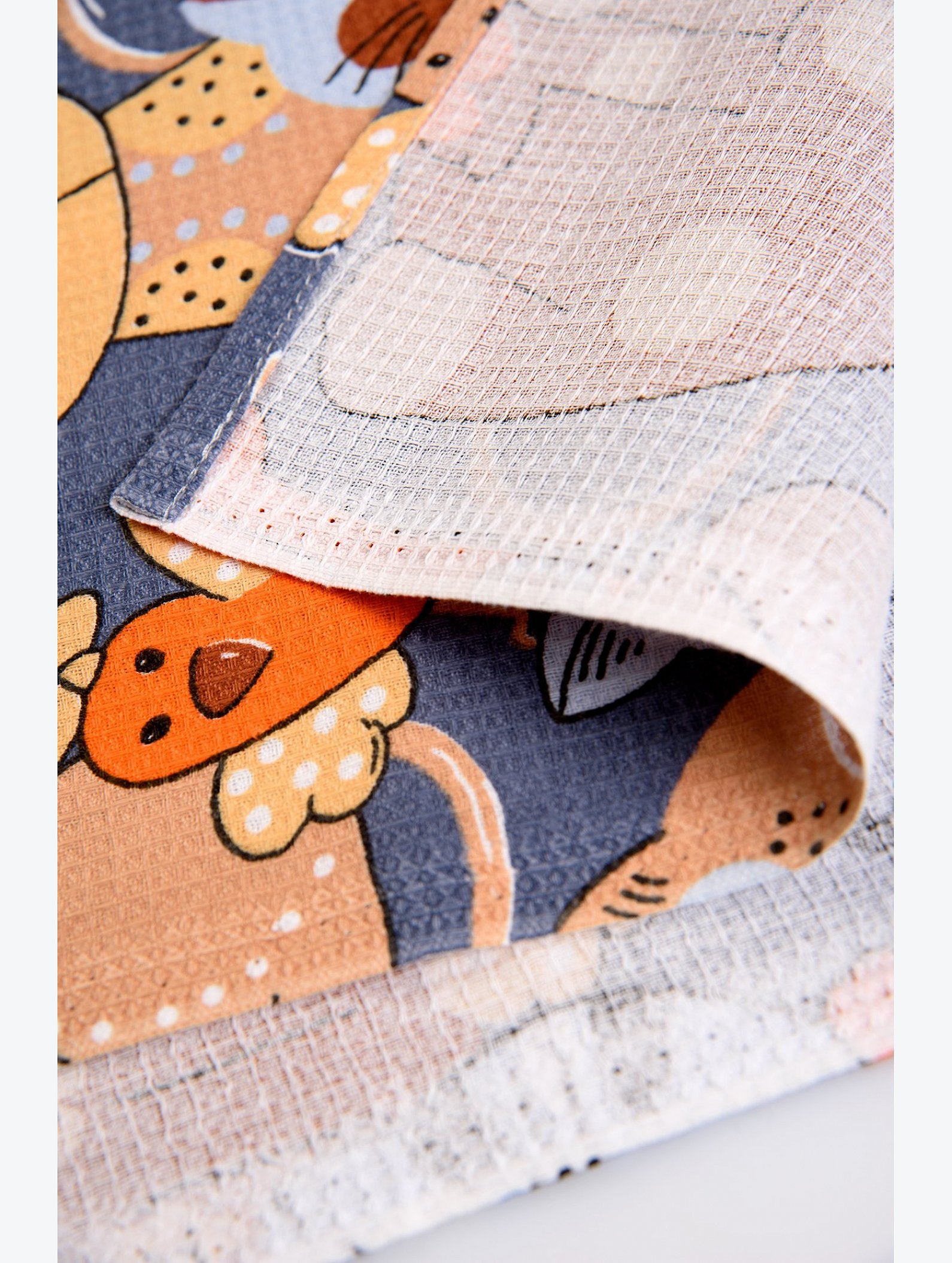 Полотенце пляжное вафельное 80x150 см Happy Fox Home