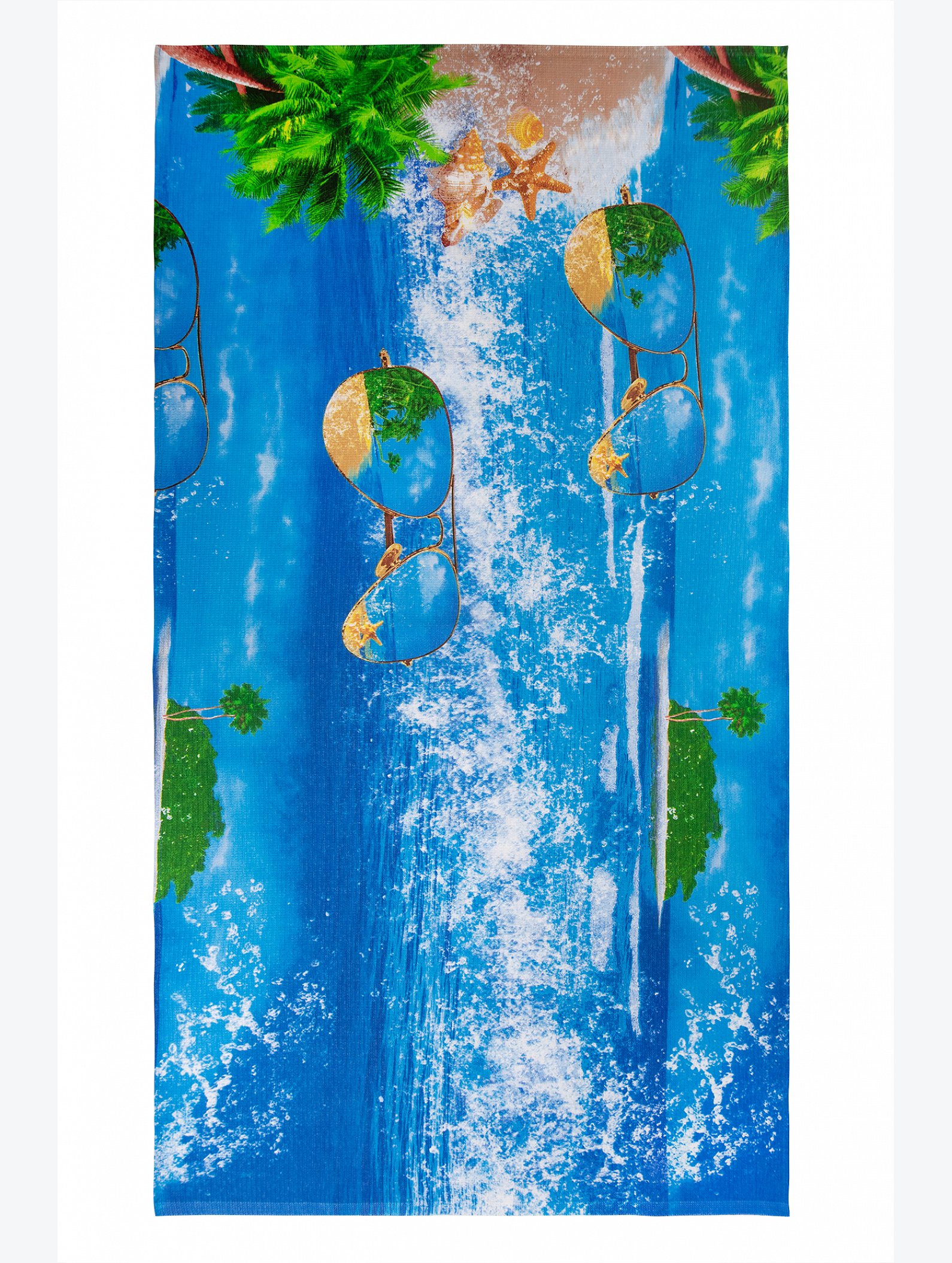 Полотенце пляжное вафельное 80x150 см Happy Fox Home