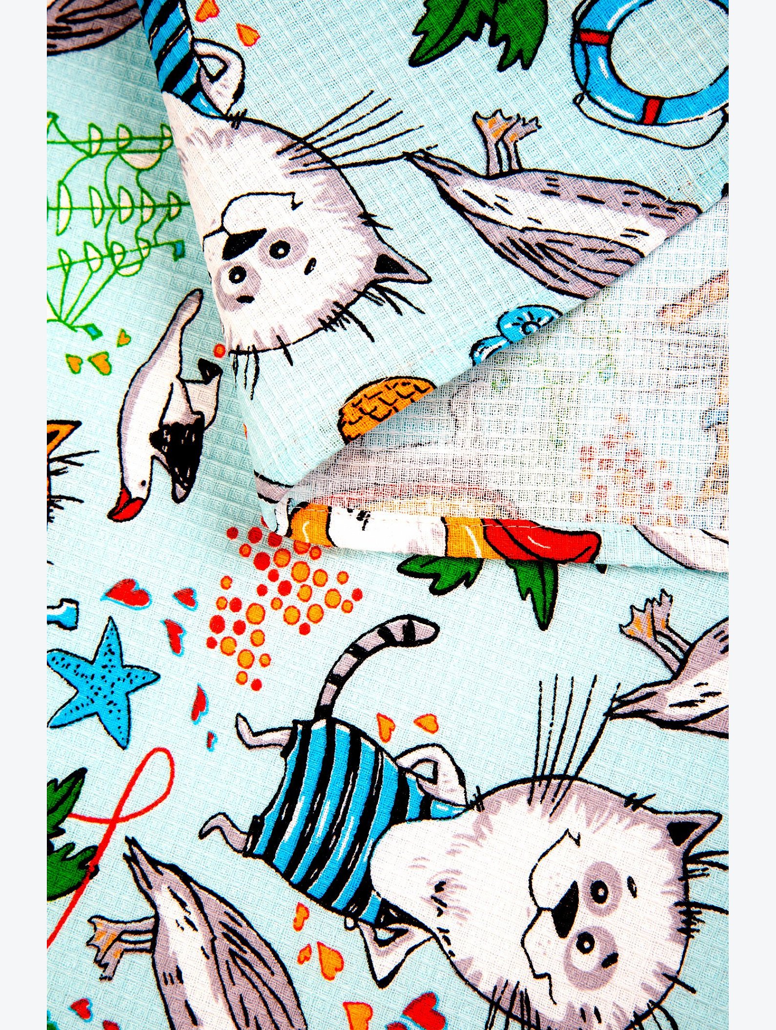 Полотенце пляжное вафельное 80Х150 Happy Fox Home