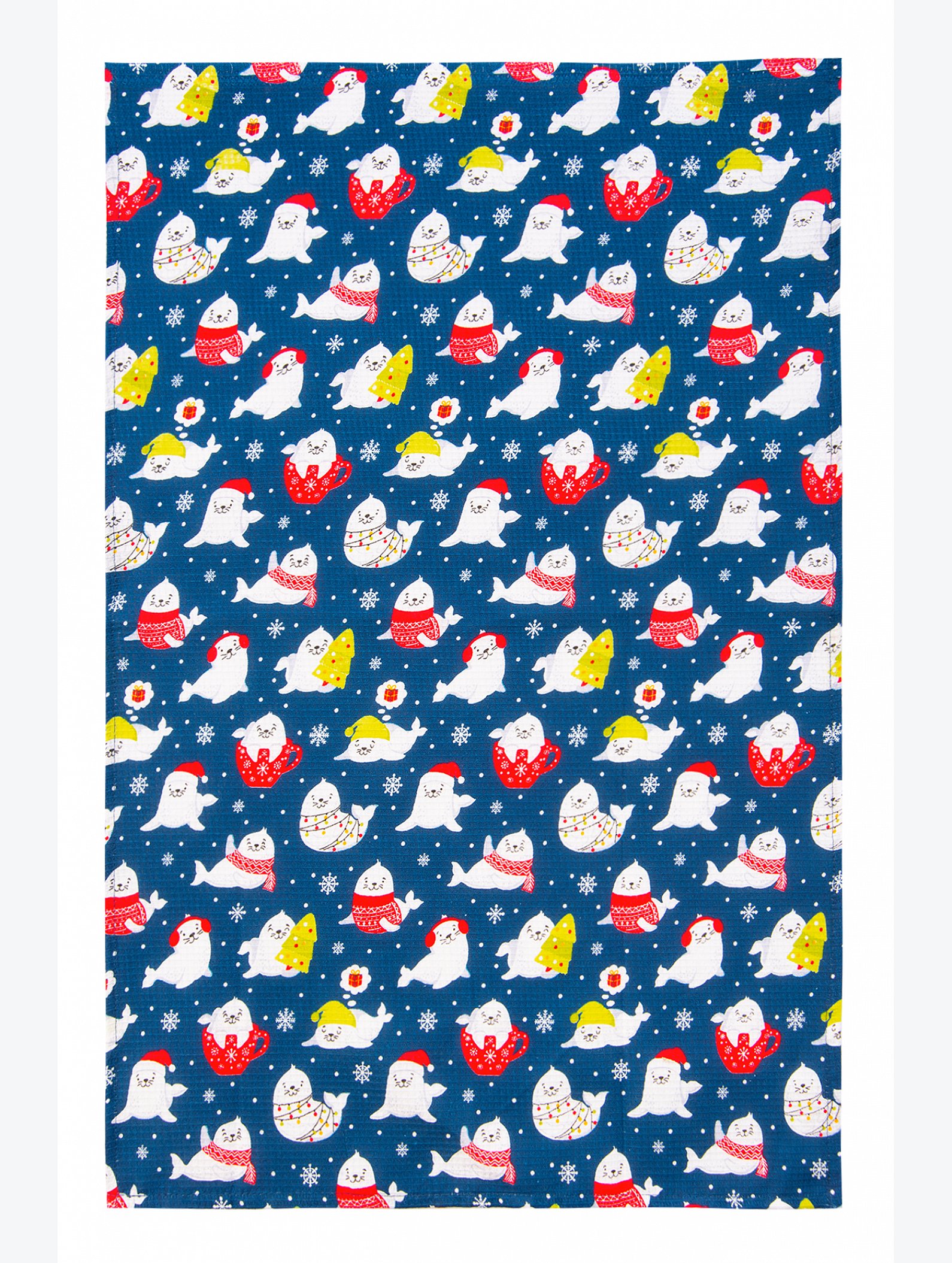Комплект вафельных полотенец 4 шт Happy Fox Home