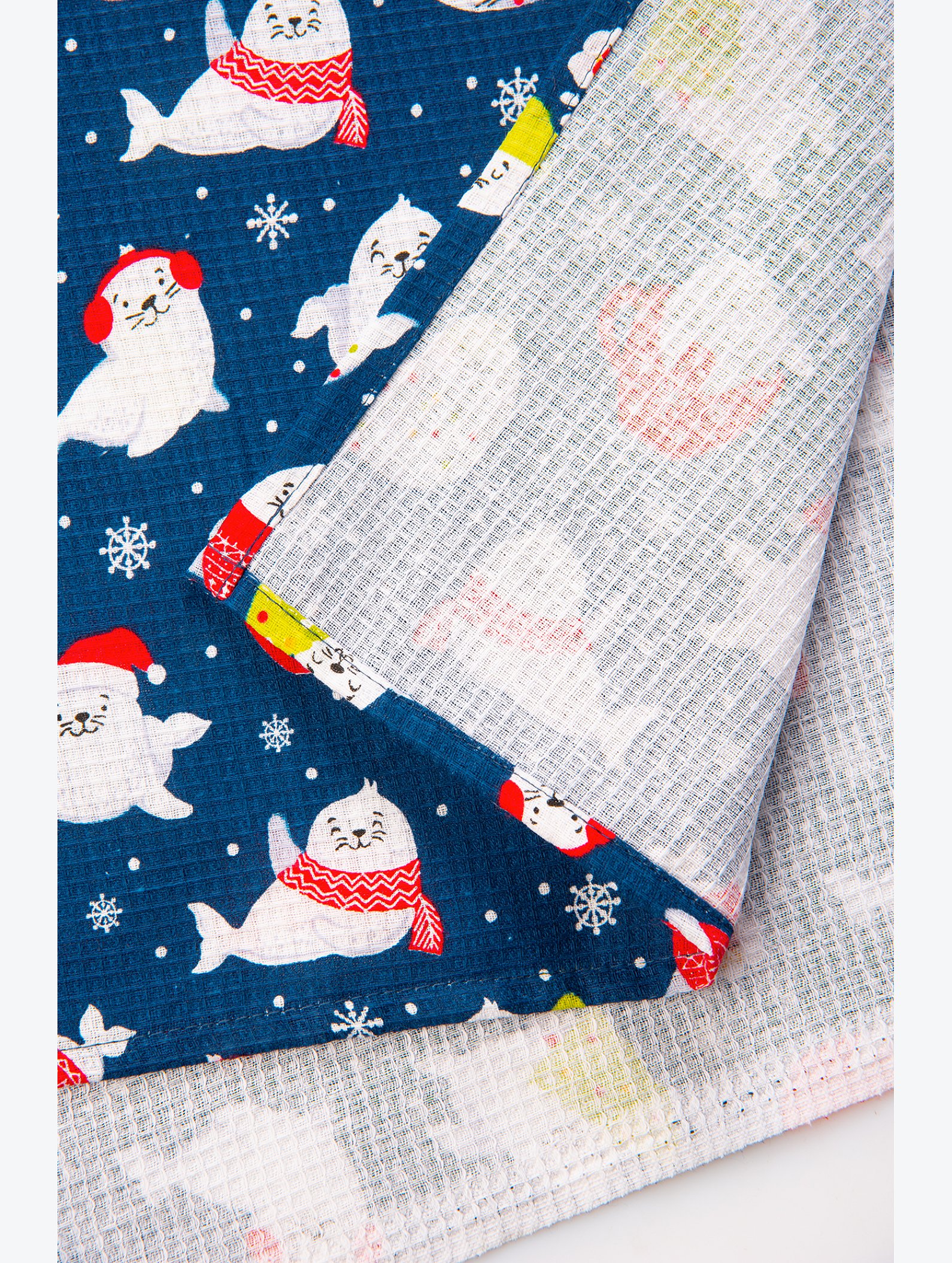 Комплект вафельных полотенец 4 шт Happy Fox Home