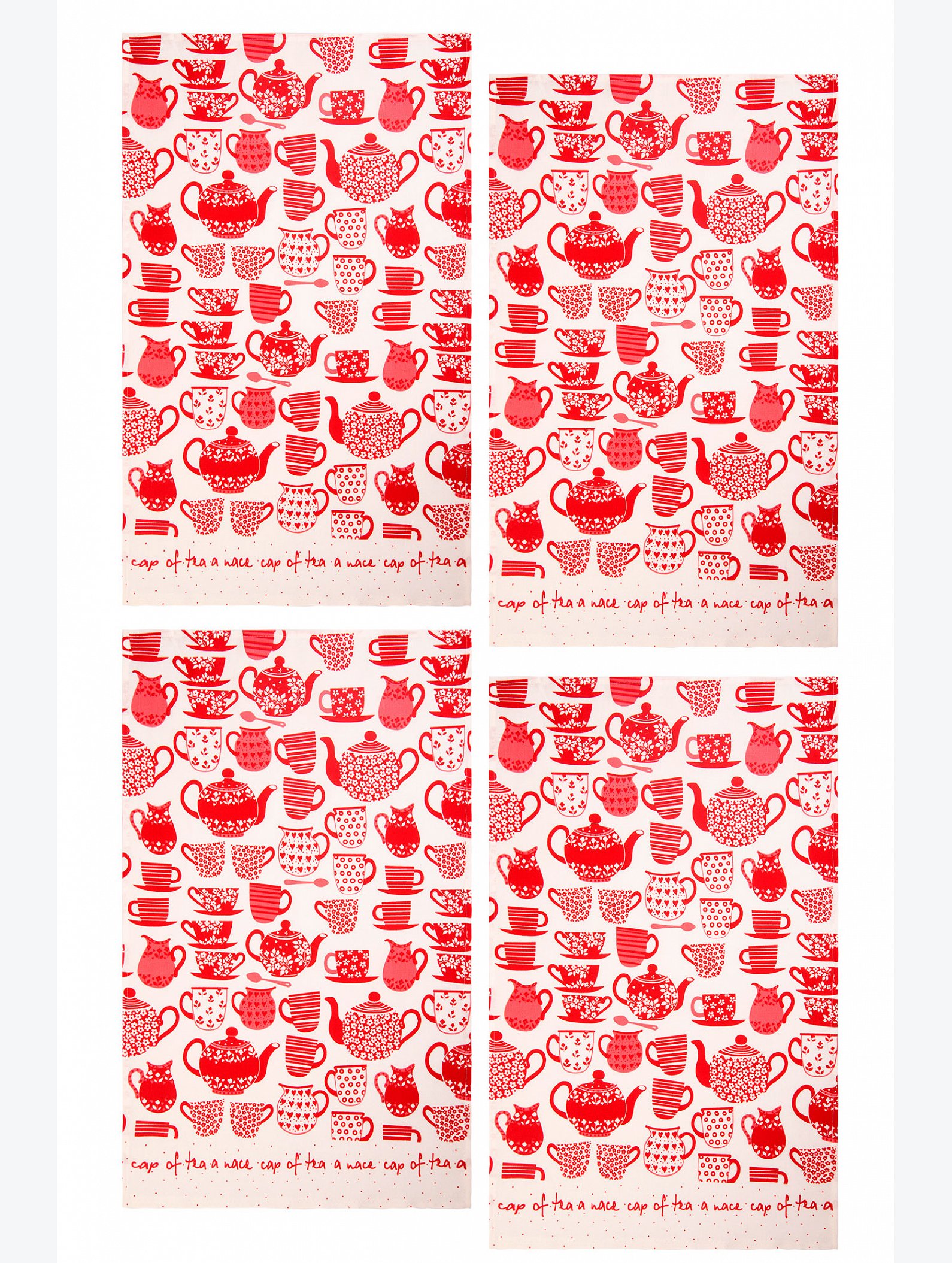 Комплект полотенец из рогожки 4 шт Happy Fox Home