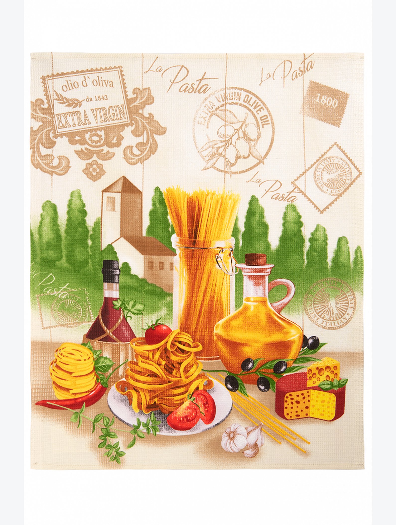 Набор вафельных полотенец 4 шт Happy Fox Home