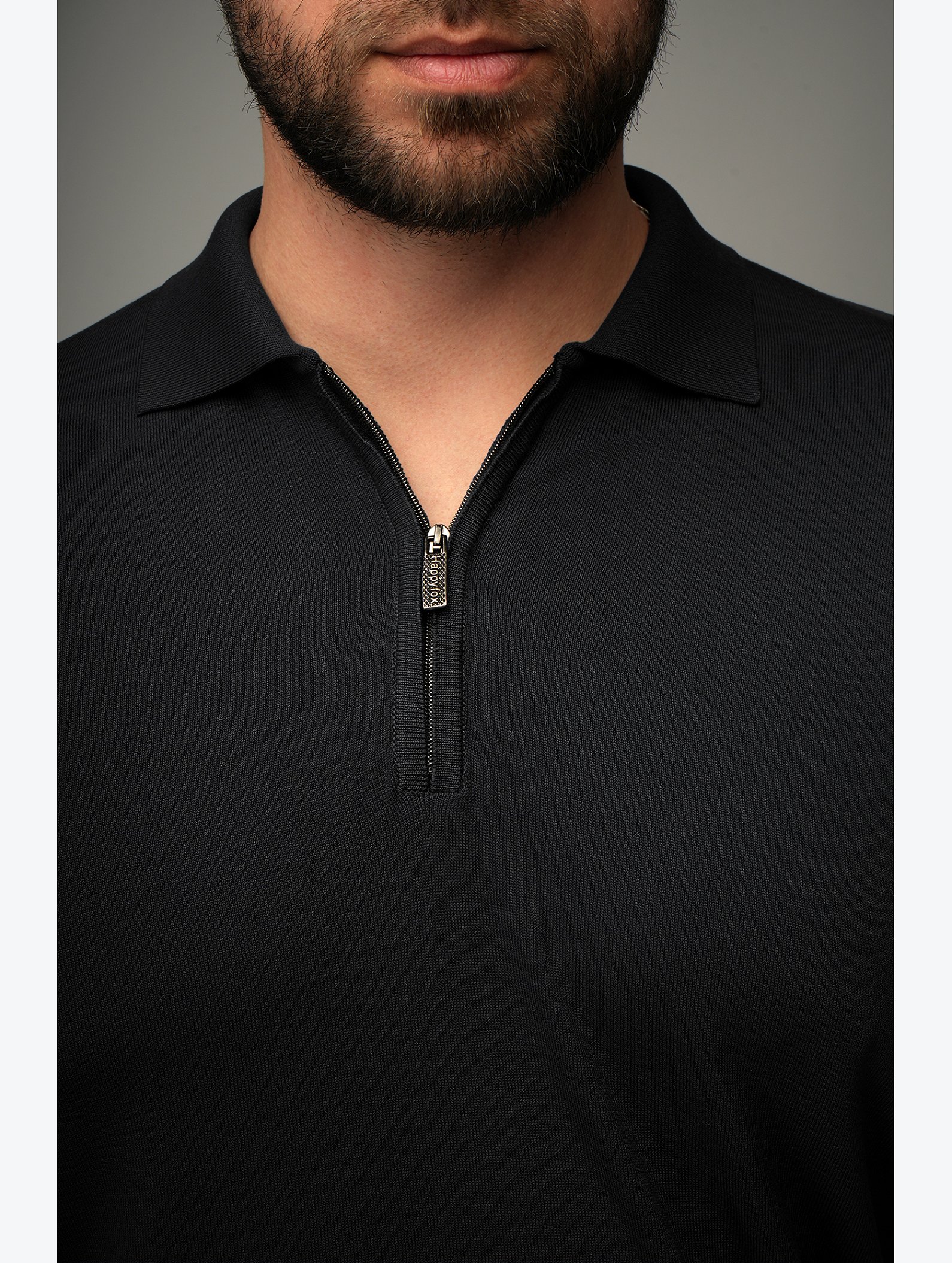 Мужская футболка-поло из вязаного трикотажа Happyfox