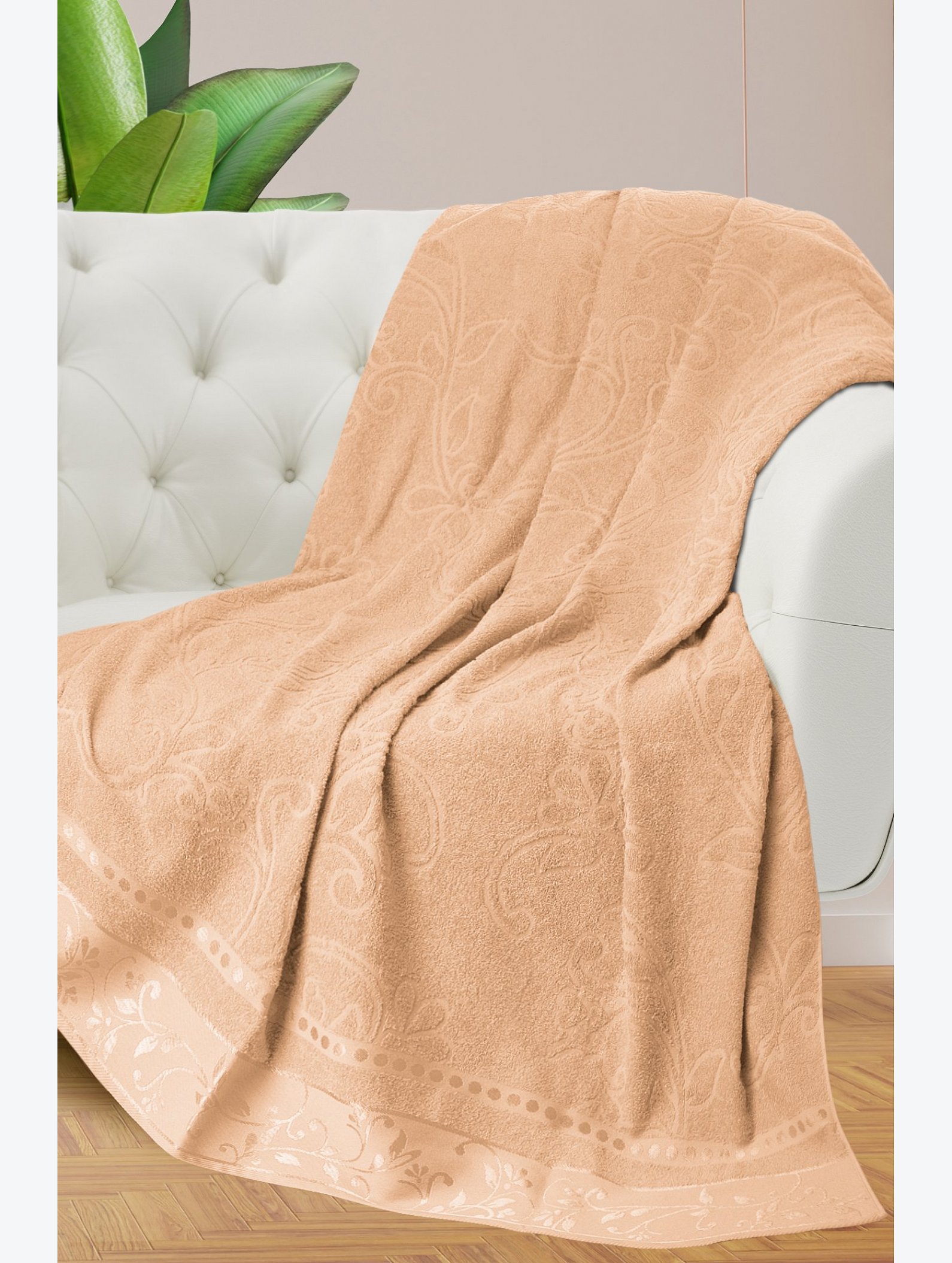Махровая простыня 150Х212 Happy Fox Home