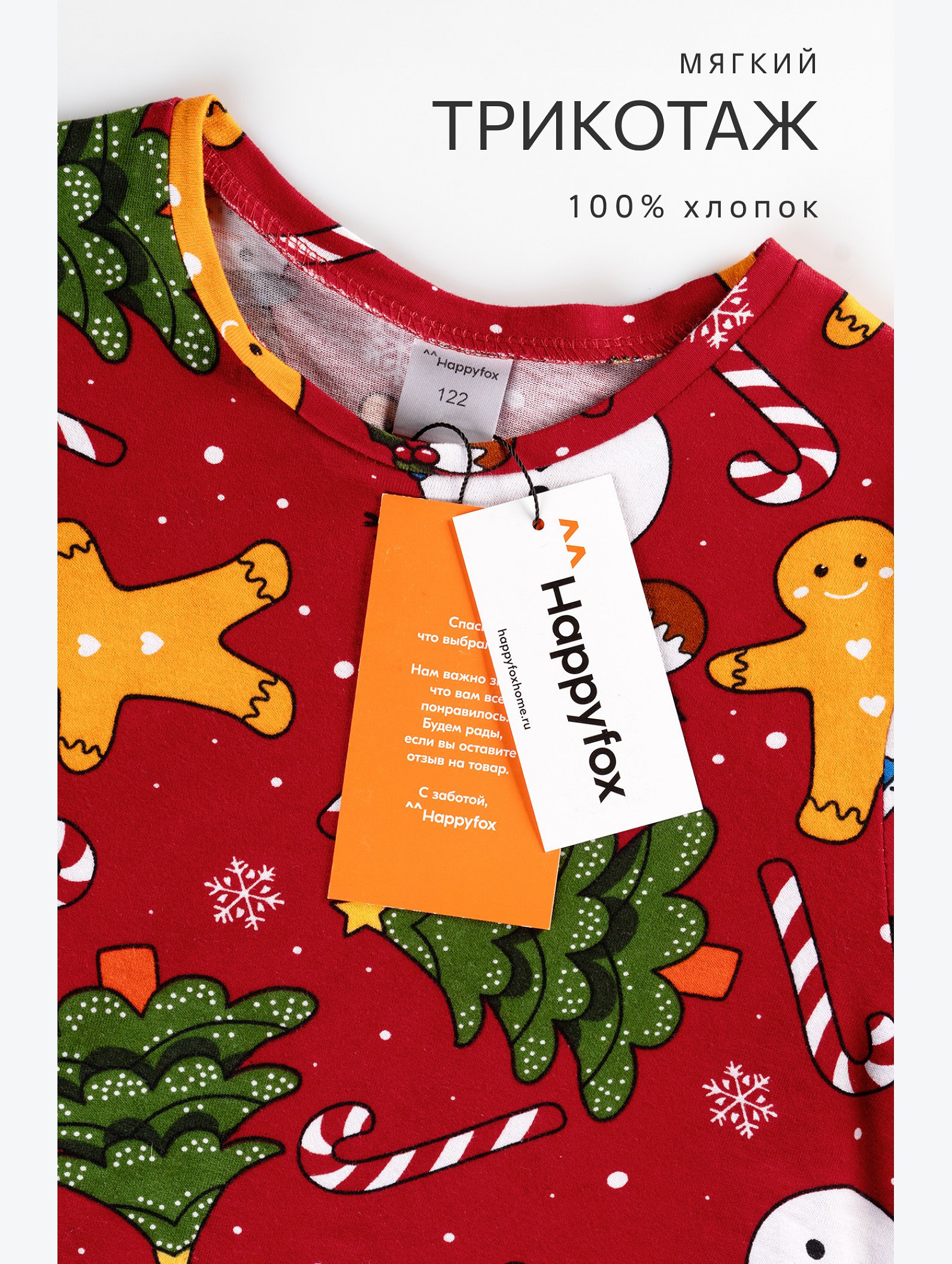 Детская новогодняя пижама Happyfox