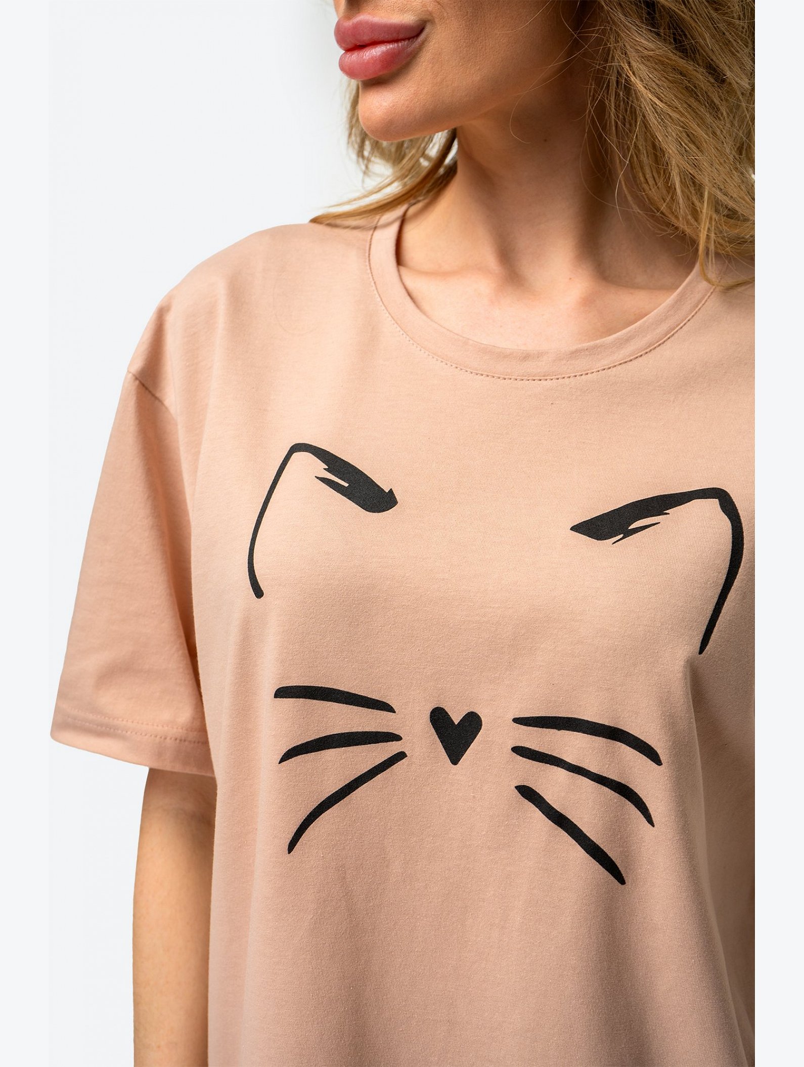 Женская хлопковая пижама Happyfox
