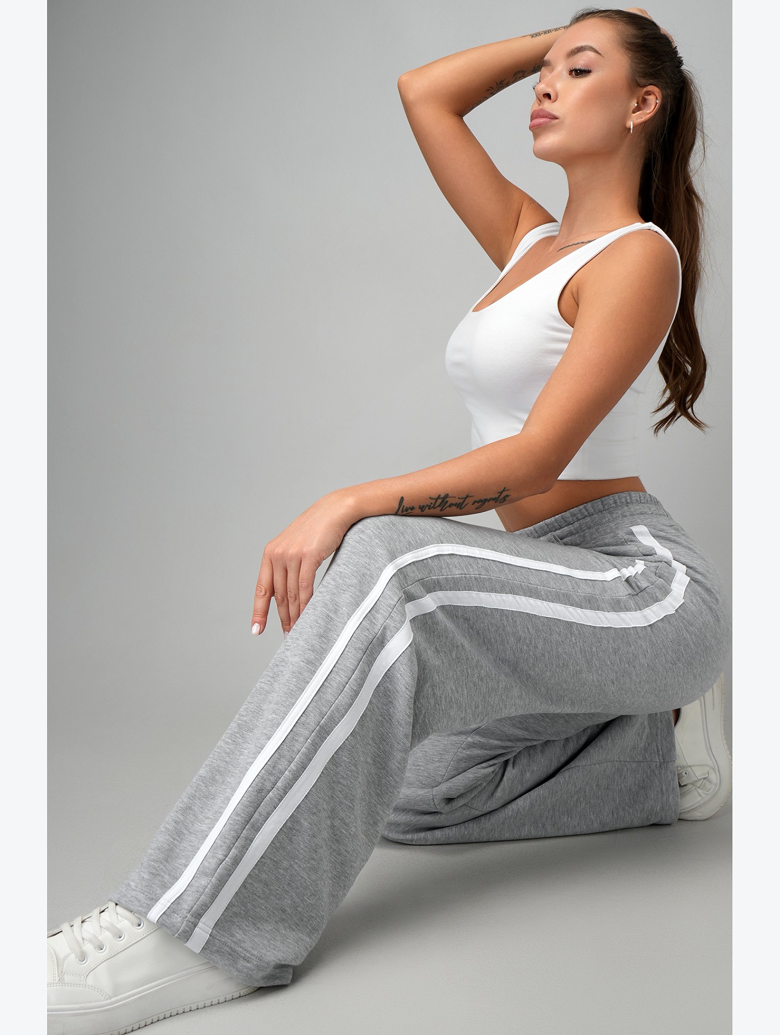 Женские брюки из футера двухнитки Happyfox