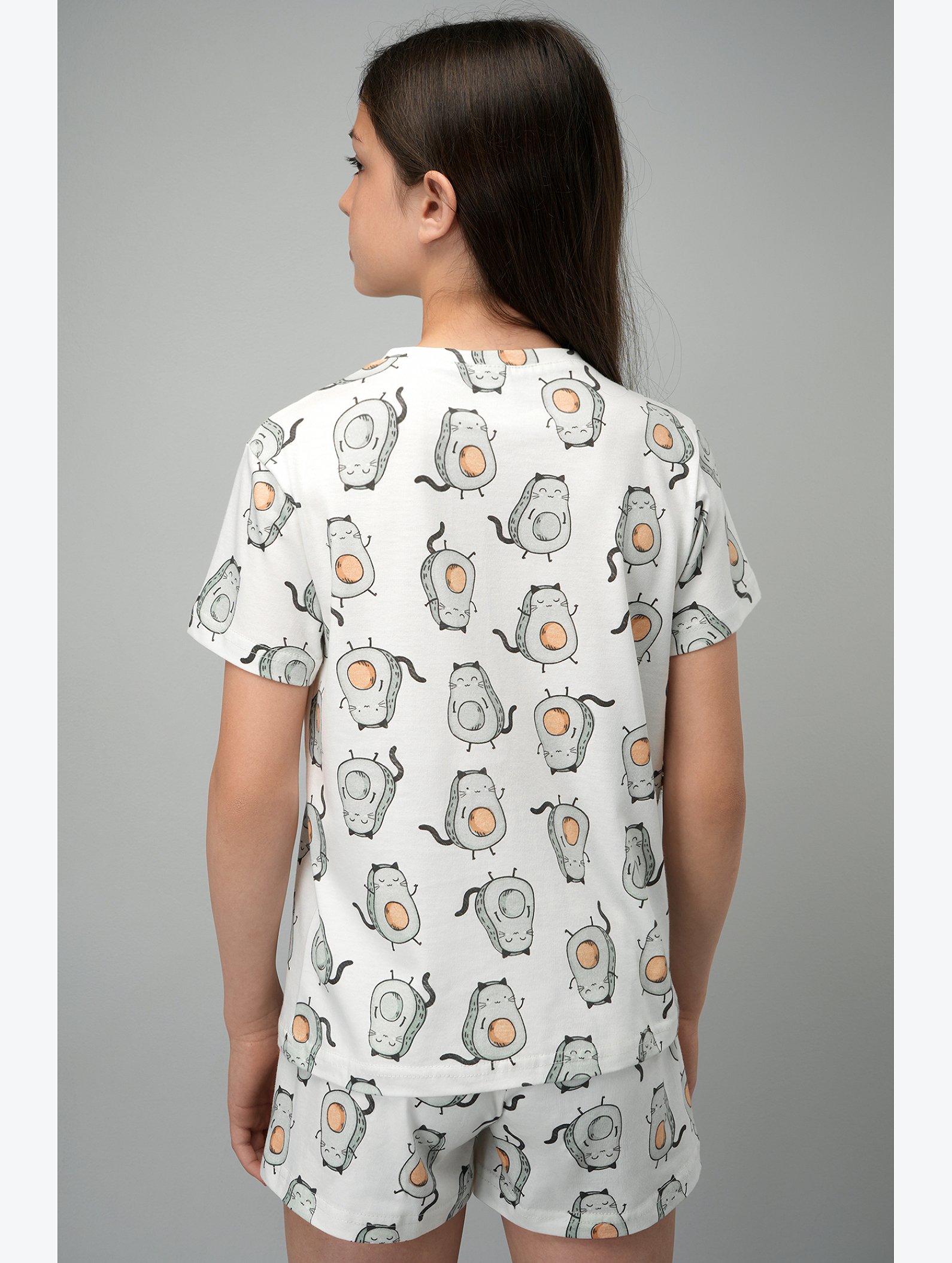 Хлопковая пижама для девочки с шортами Happyfox