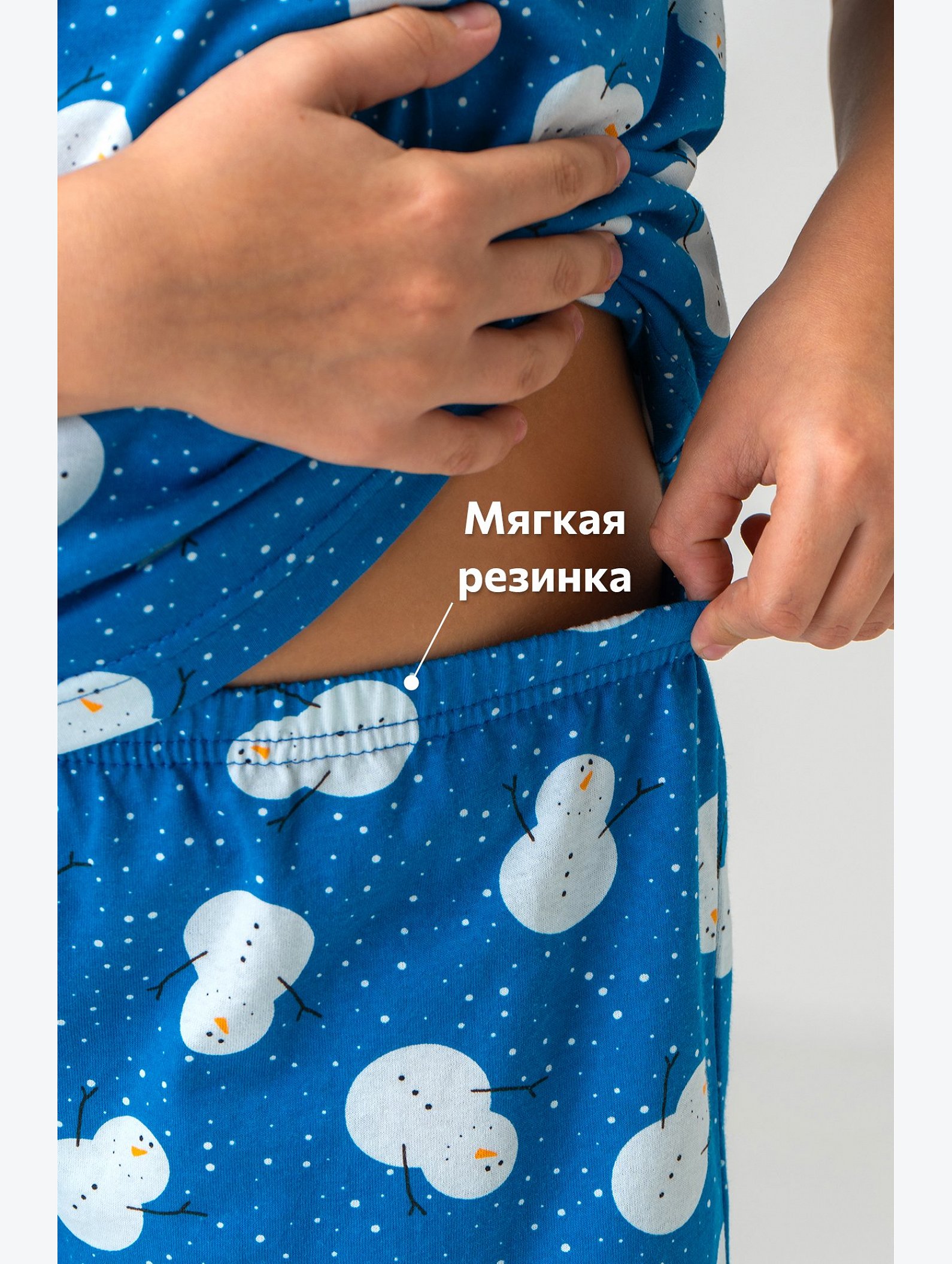 Новогодняя пижама для девочки с шортами Happyfox