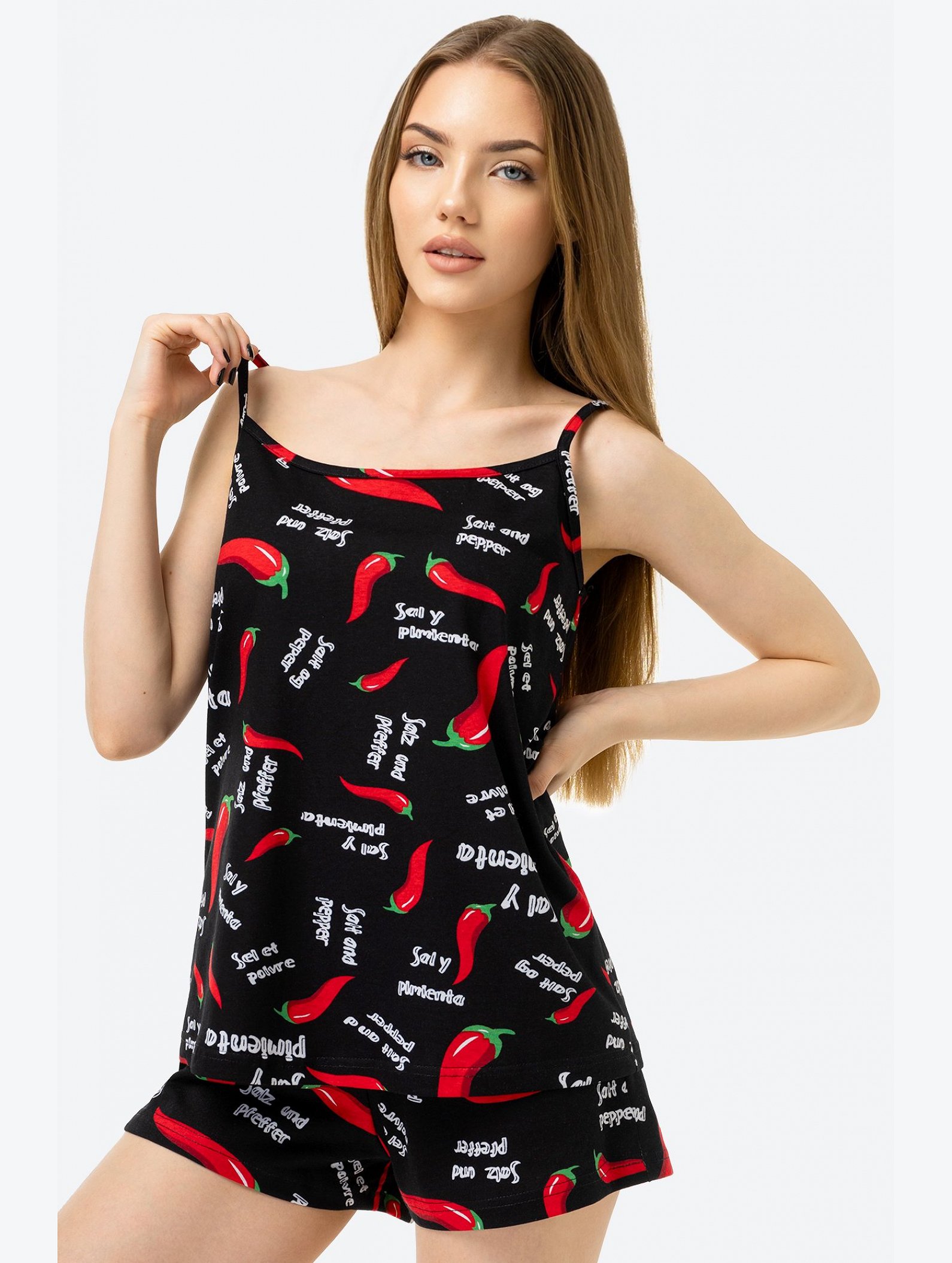 Женская пижама с шортами Happyfox