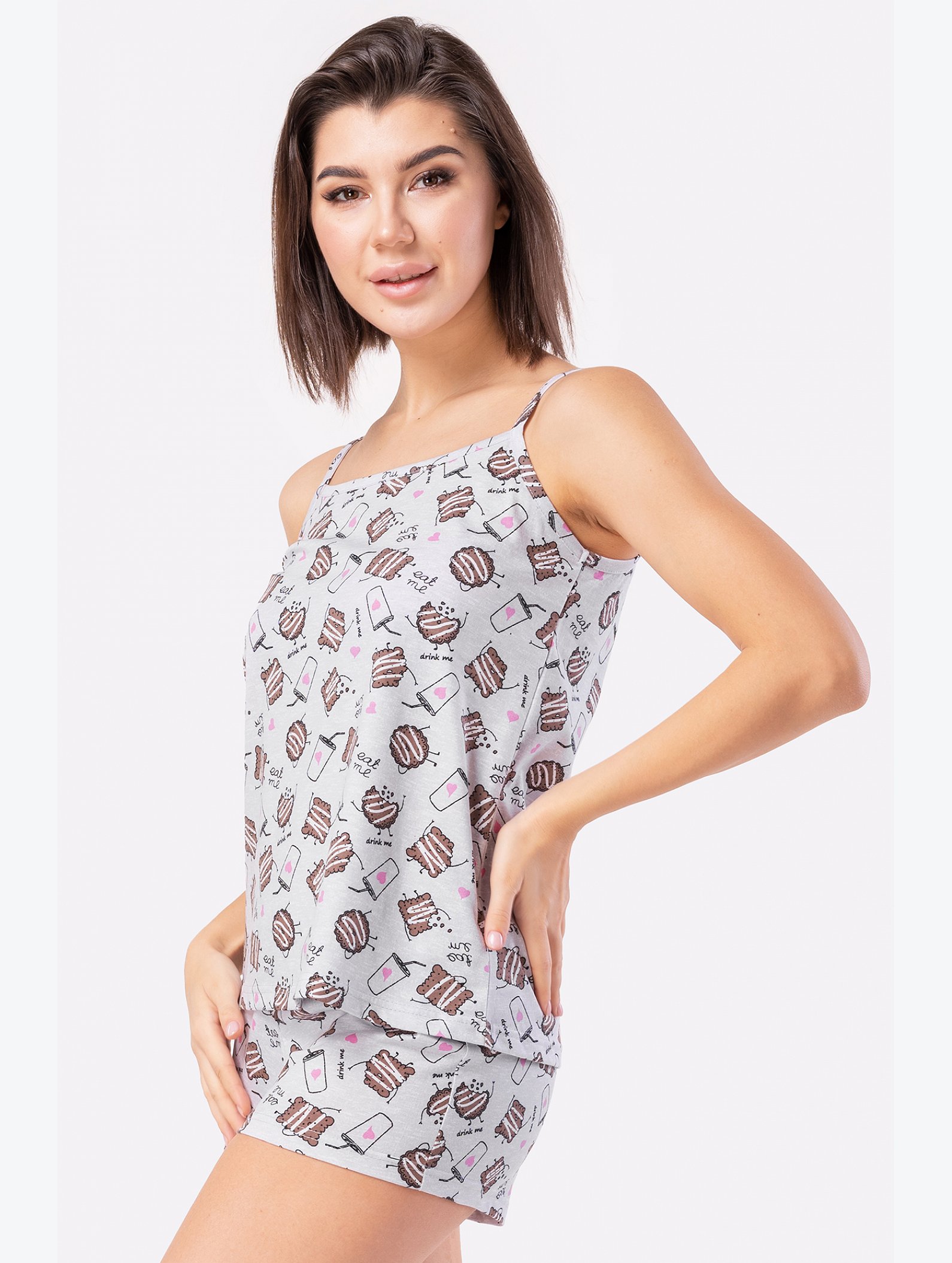 Женская пижама с шортами Happyfox