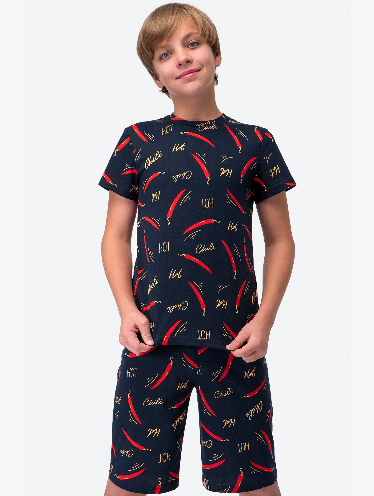 Хлопковый костюм для мальчика Happyfox