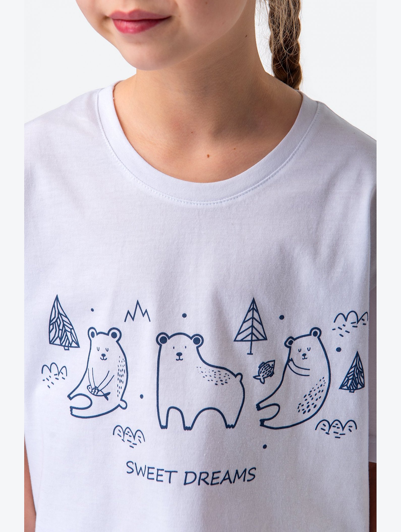 Хлопковая пижама для девочки Happyfox