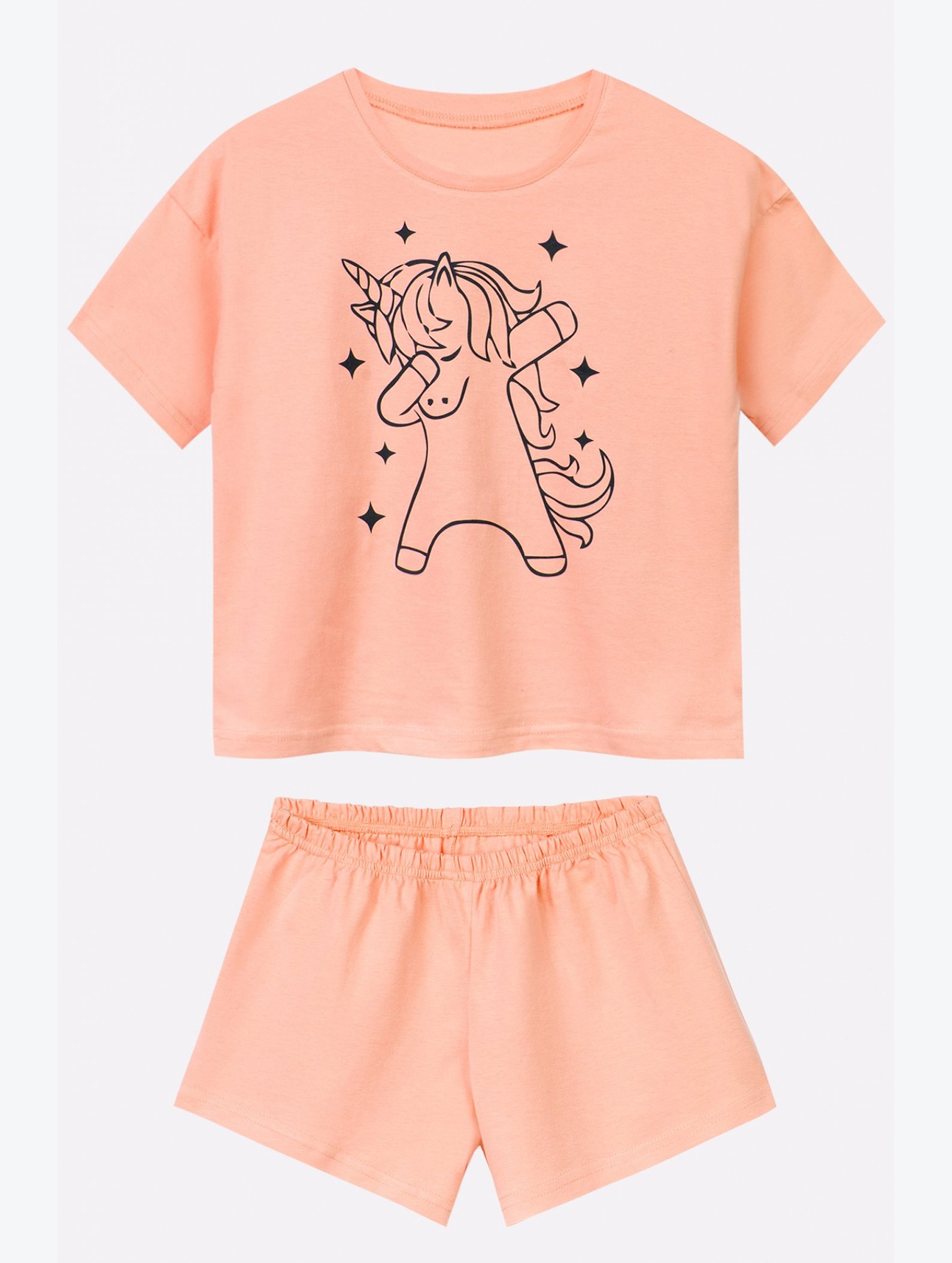 Хлопковая пижама для девочки Happyfox