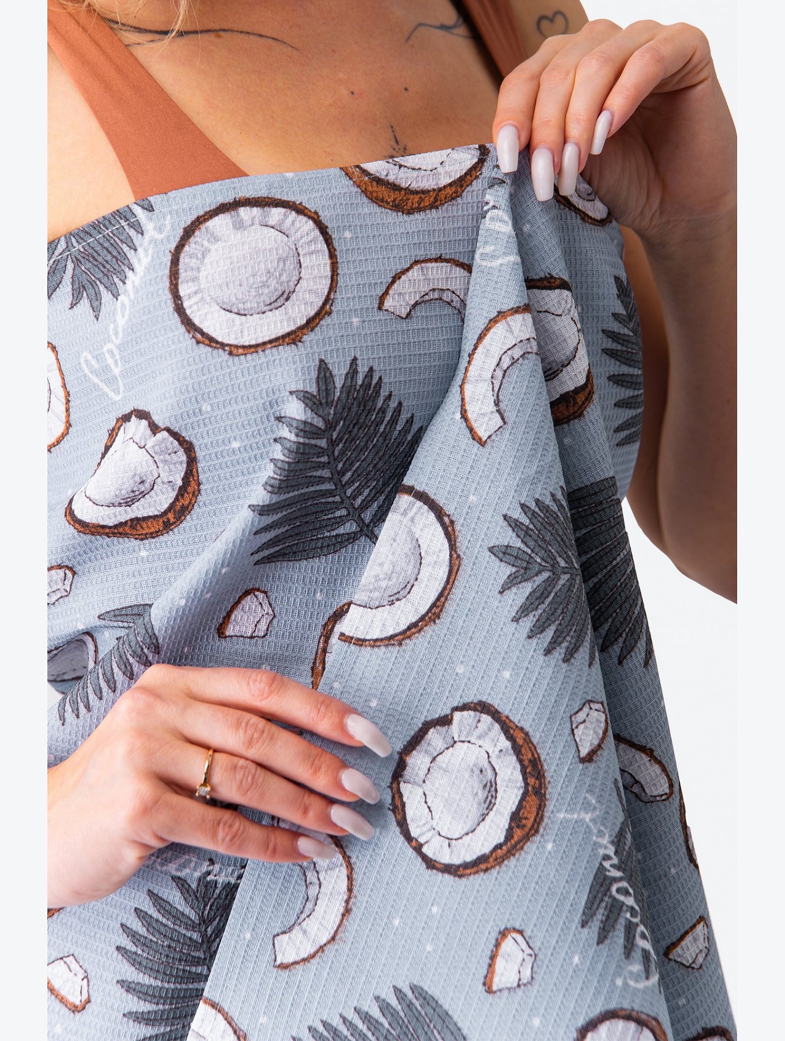 Полотенце пляжное вафельное 80x150 Happy Fox Home