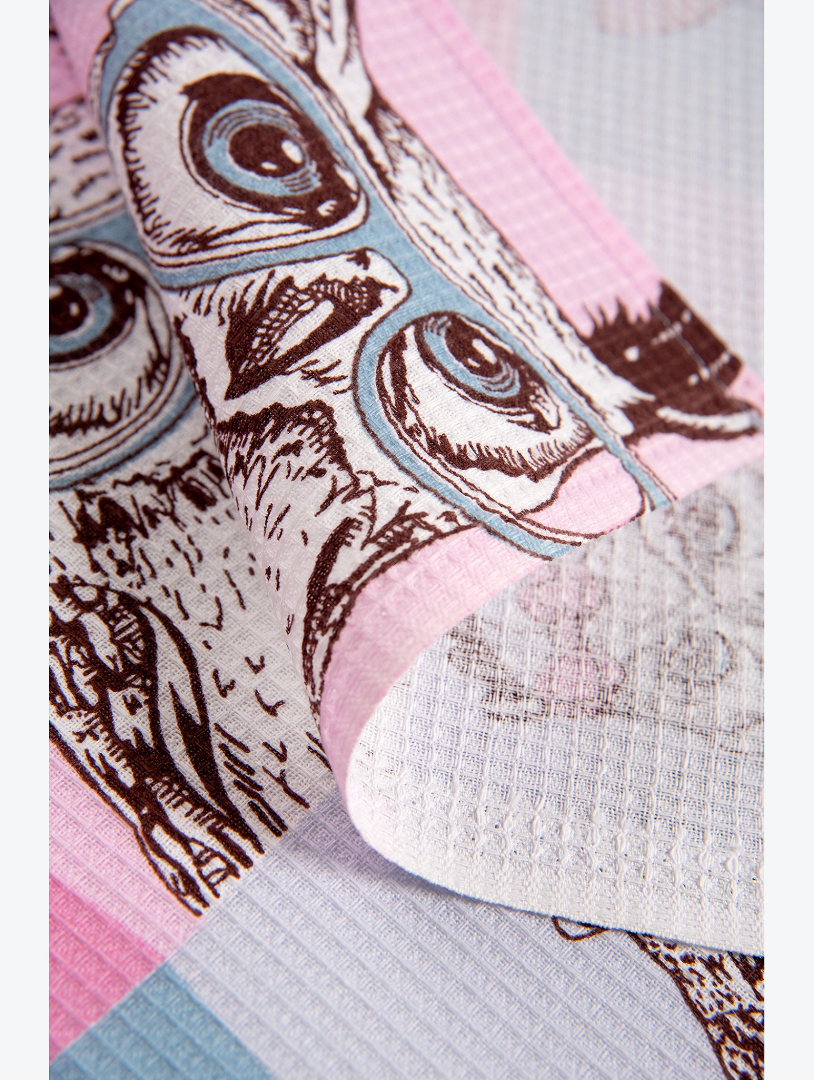 Полотенце пляжное вафельное 80x150 Happy Fox Home
