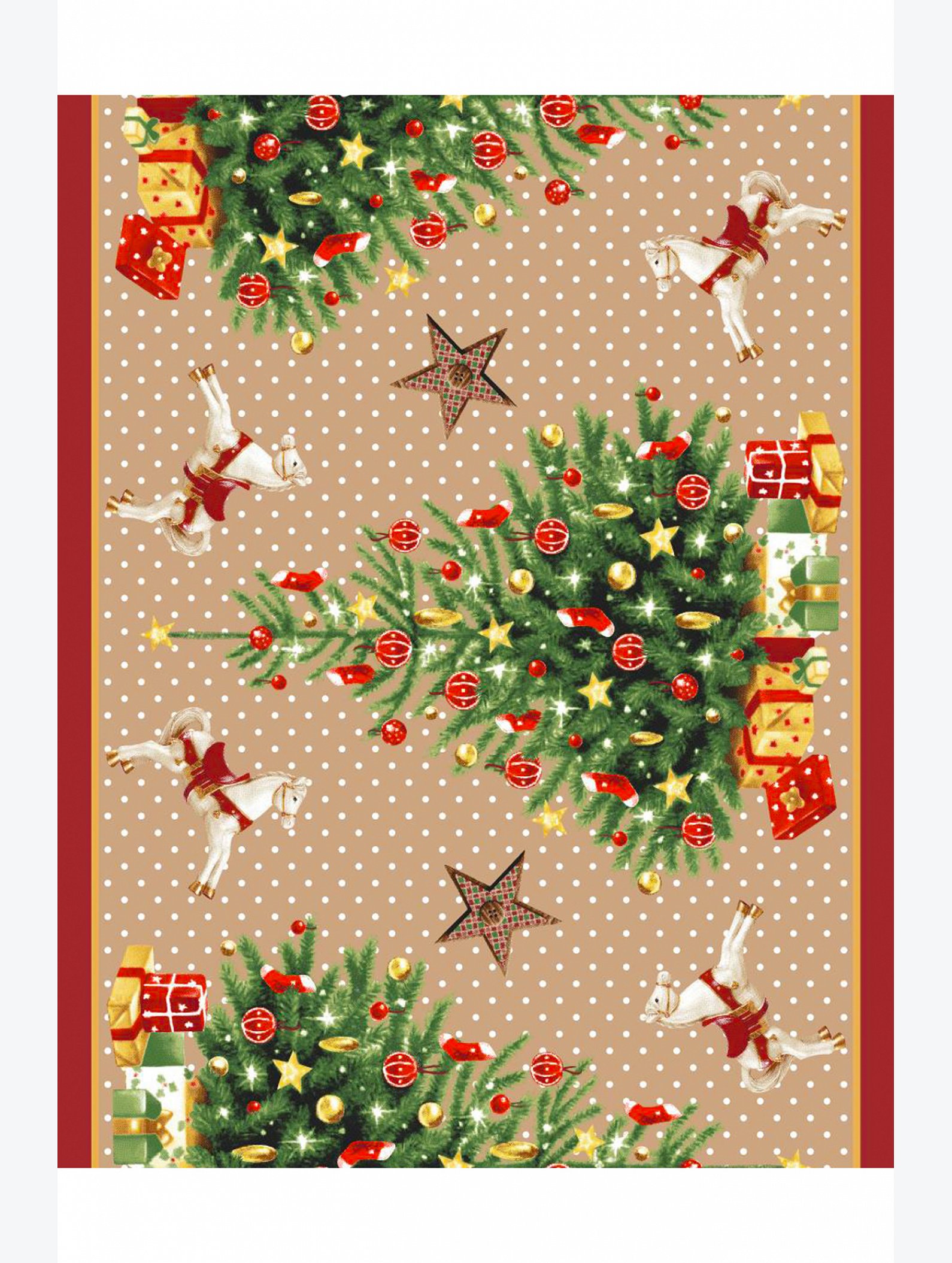 Дорожка на стол из рогожки Happy Fox Home