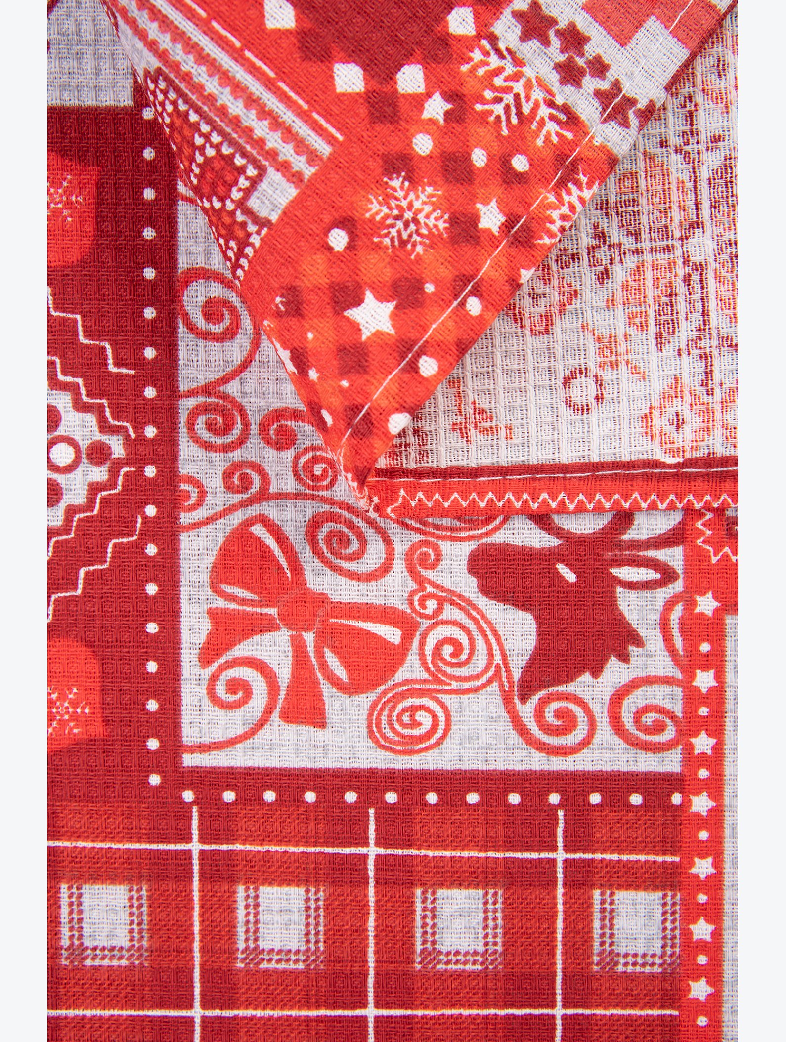 Комплект вафельных полотенец 4 шт Happy Fox Home