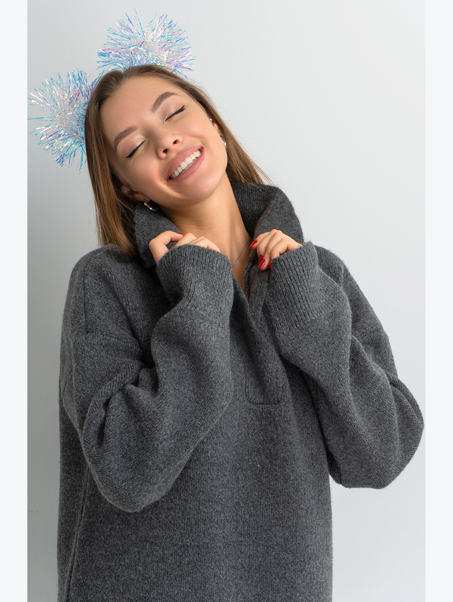 Женское вязаное платье Happyfox