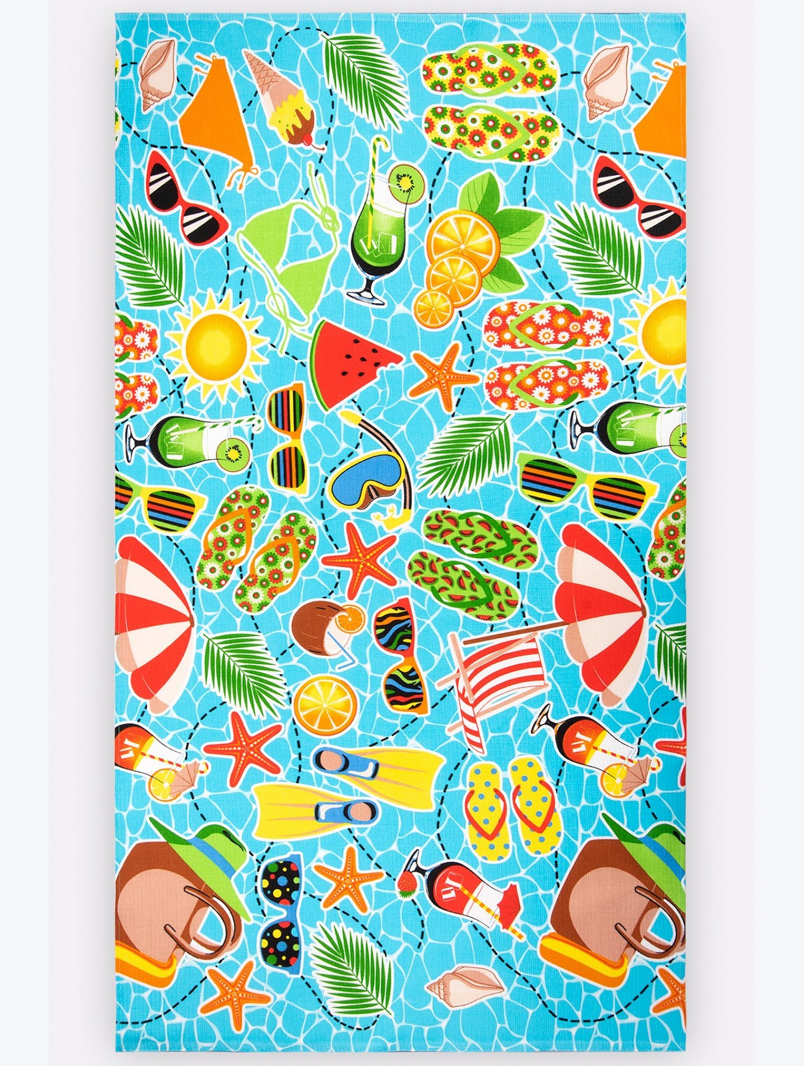 Полотенце пляжное вафельное 80x150 Happy Fox Home