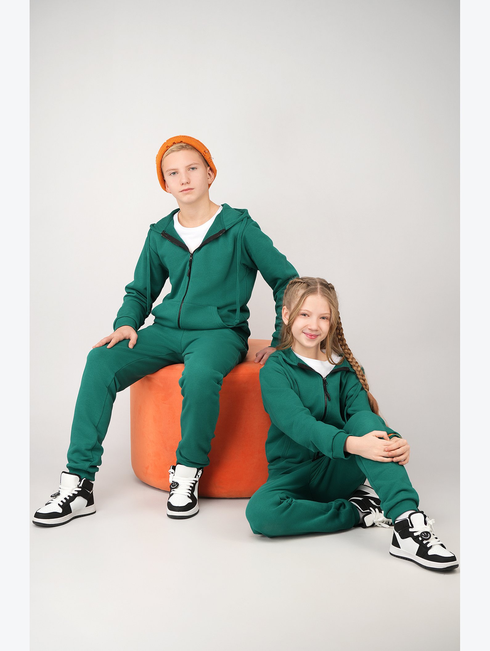 Детский спортивный костюм из футера трехнитки Happyfox
