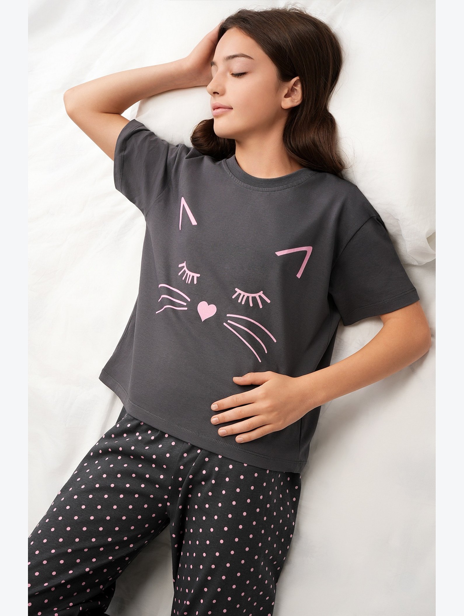 Хлопковая пижама для девочки Happyfox