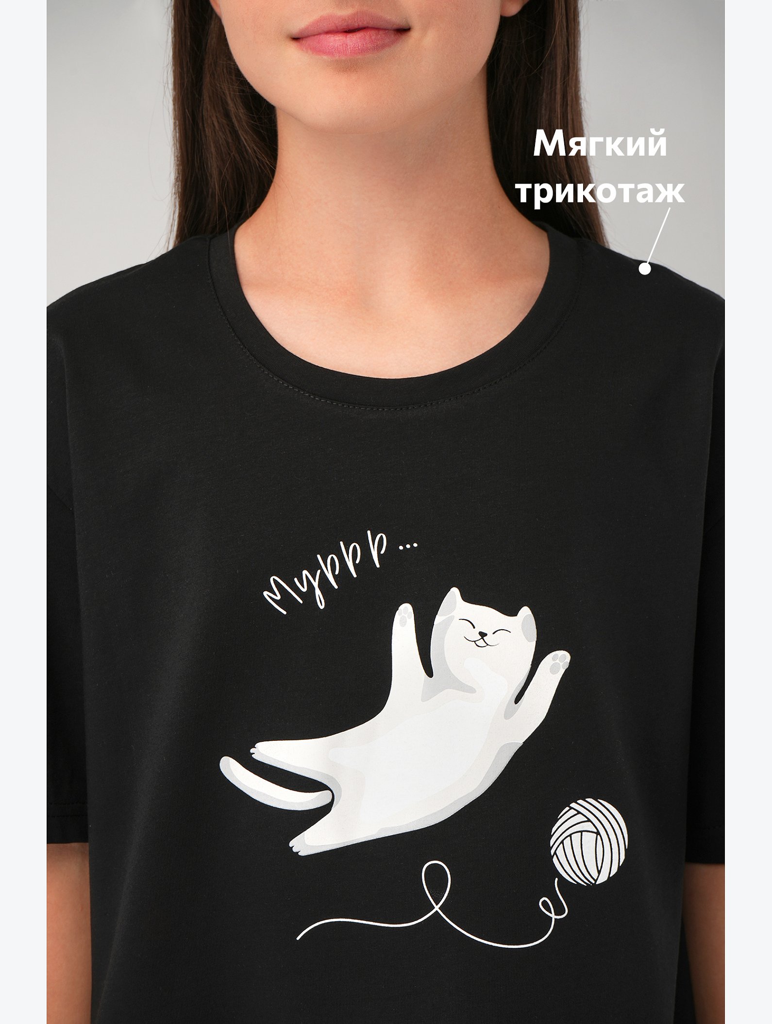 Хлопковая пижама для девочки Happyfox