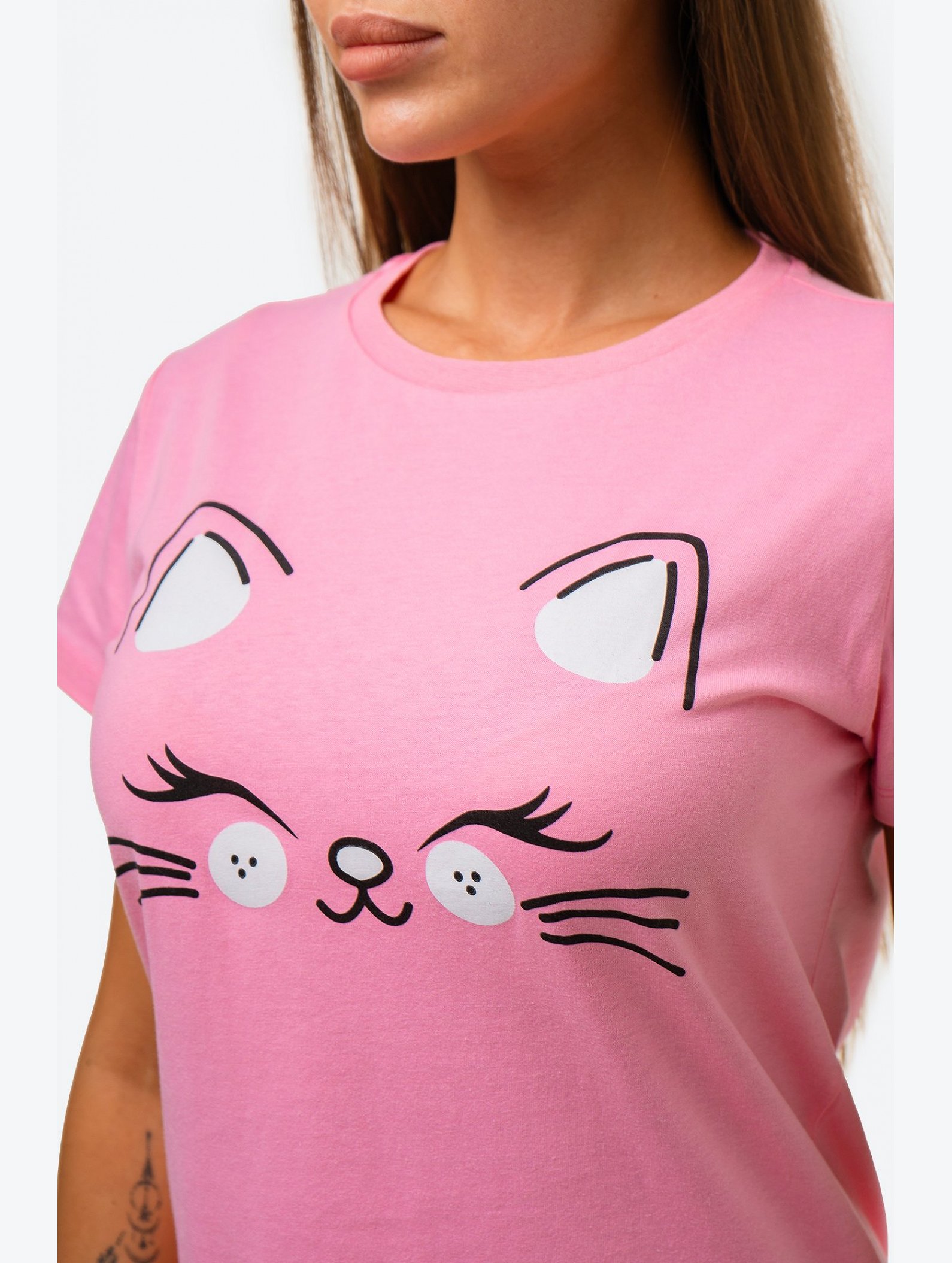 Женская хлопковая пижама с шортами Happyfox