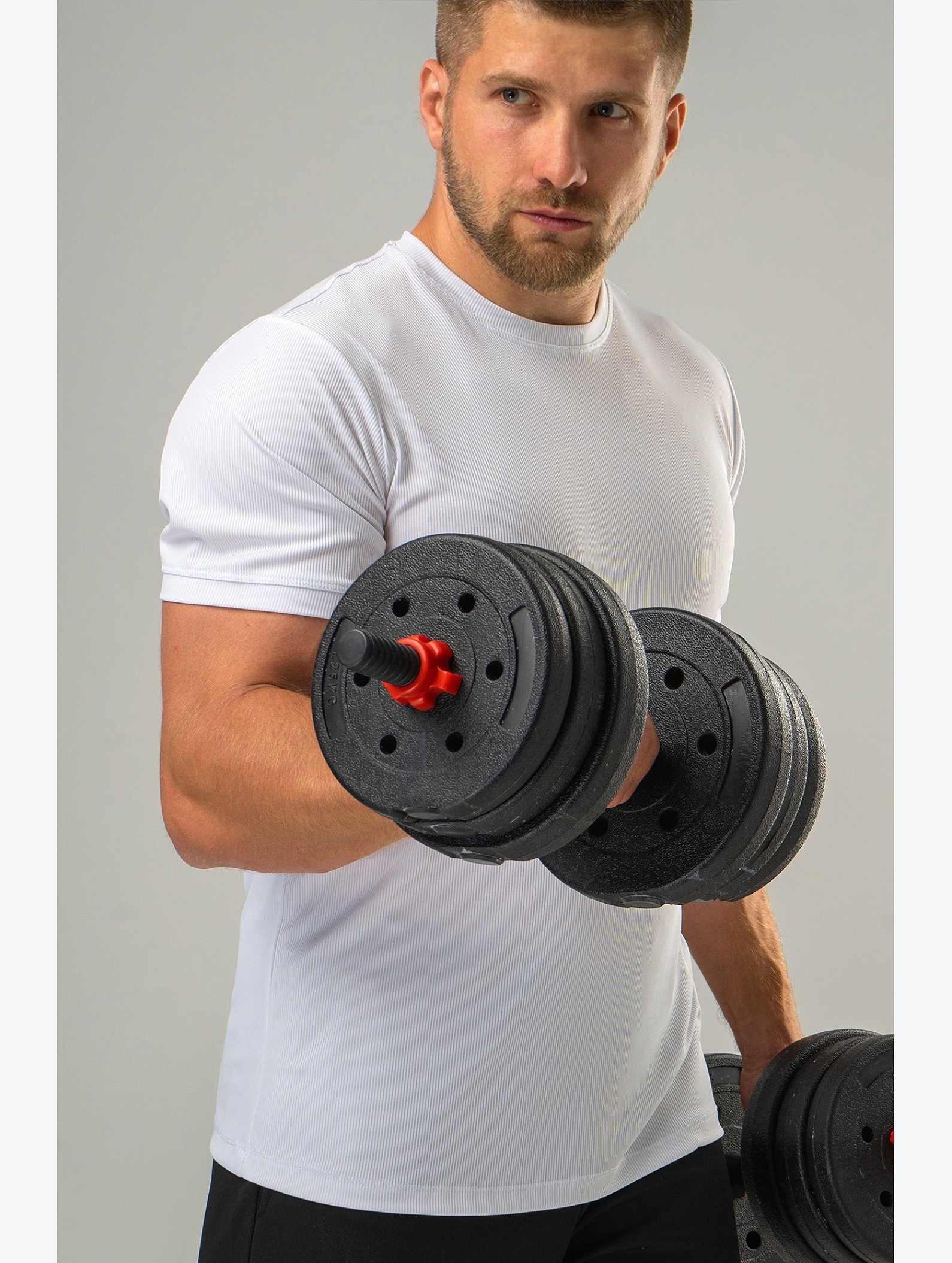 Мужская спортивная футболка в рубчик Happyfox