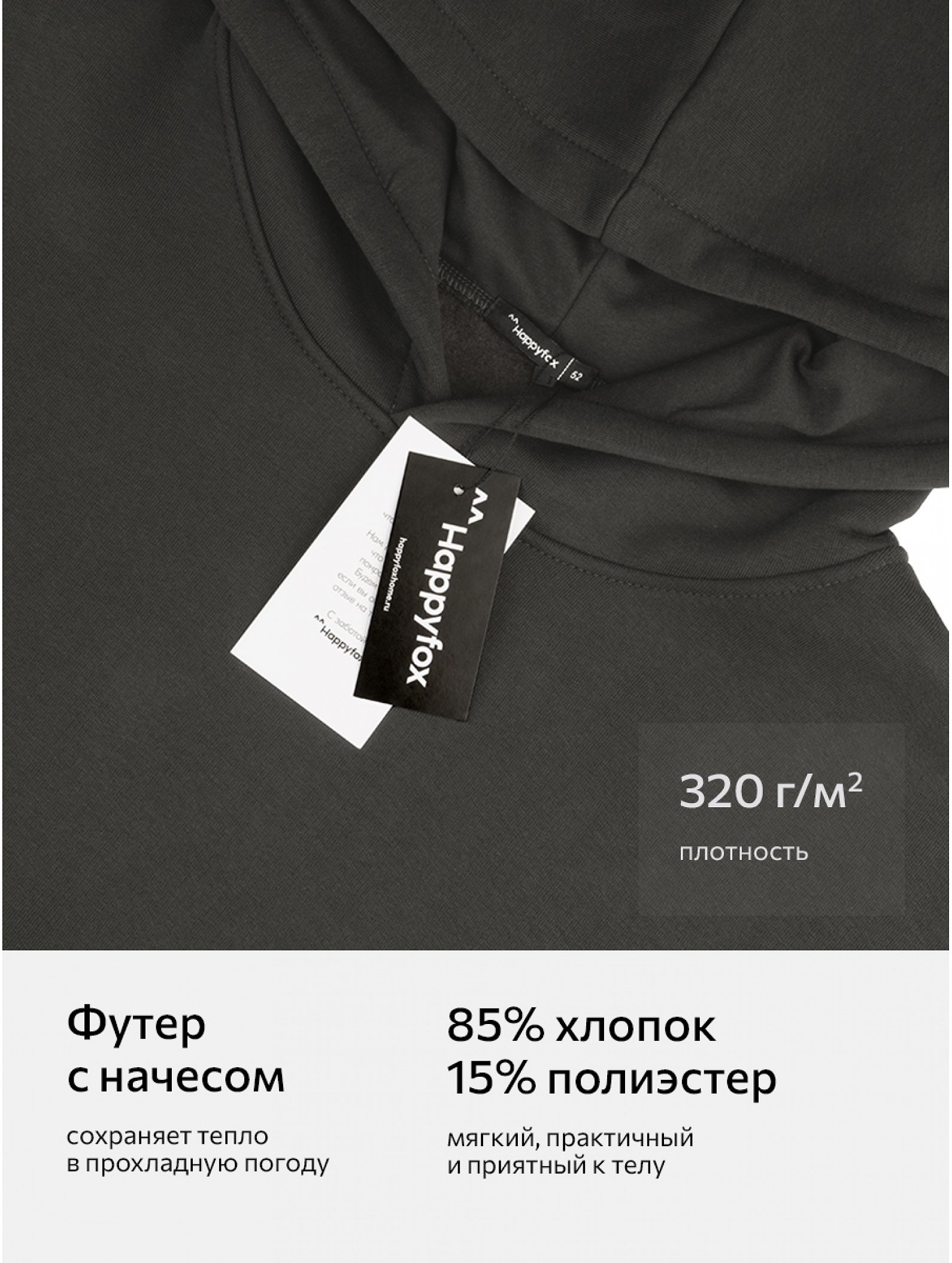 Мужской спортивный костюм из футера трехнитки с начесом Happyfox