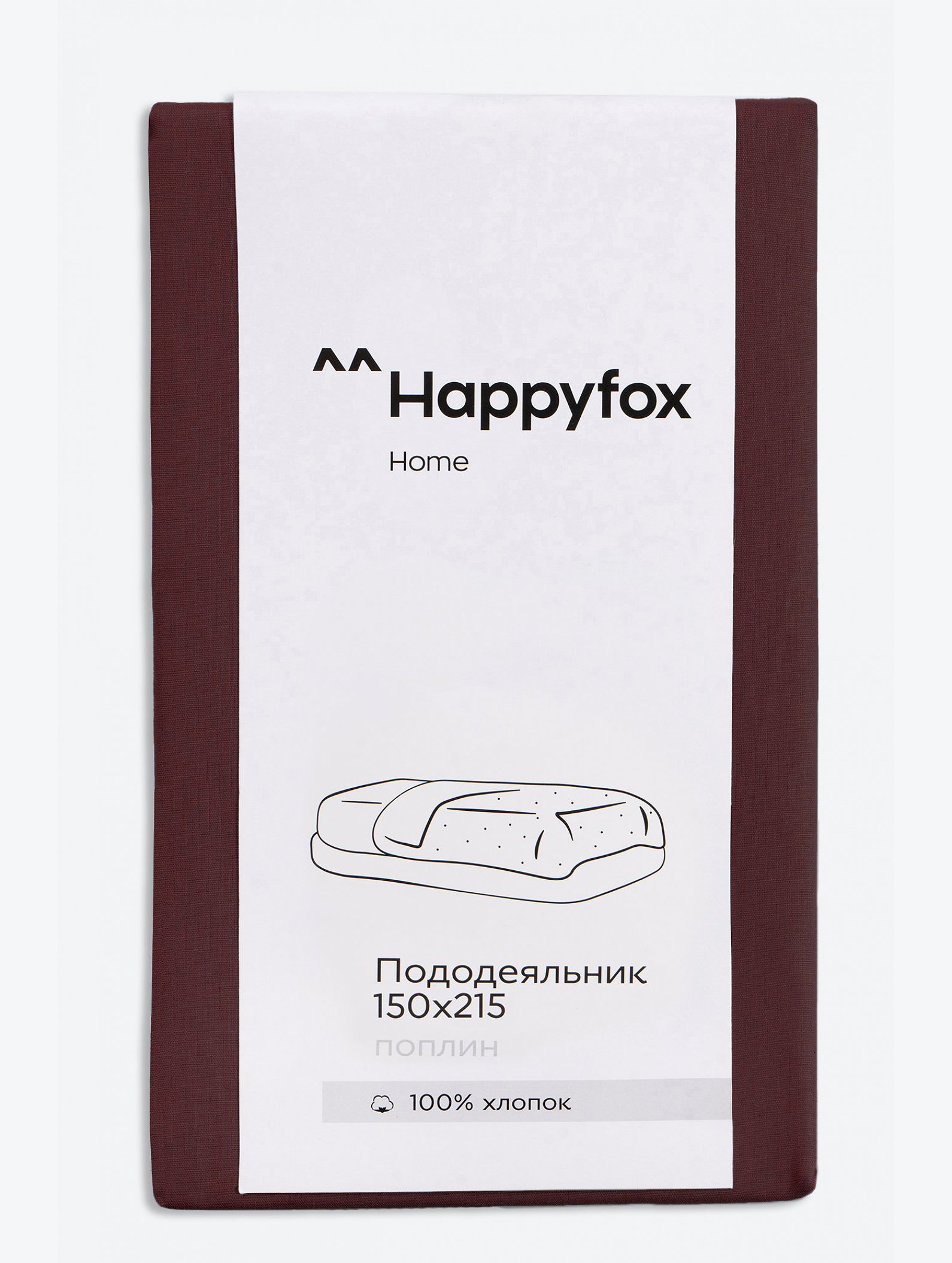 Пододеяльник из поплина 150X215 Happy Fox Home