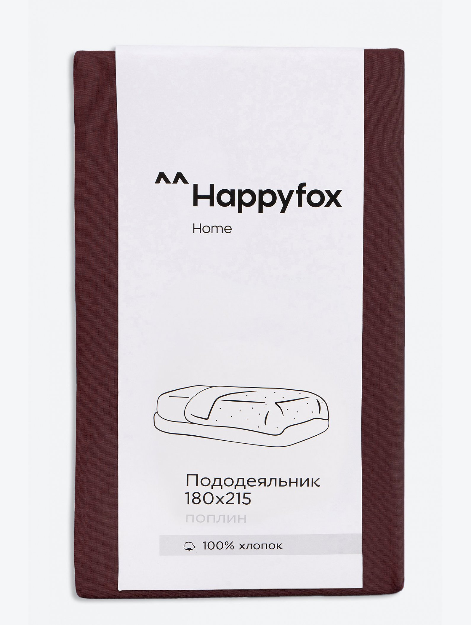 Пододеяльник из поплина 180X215 Happy Fox Home