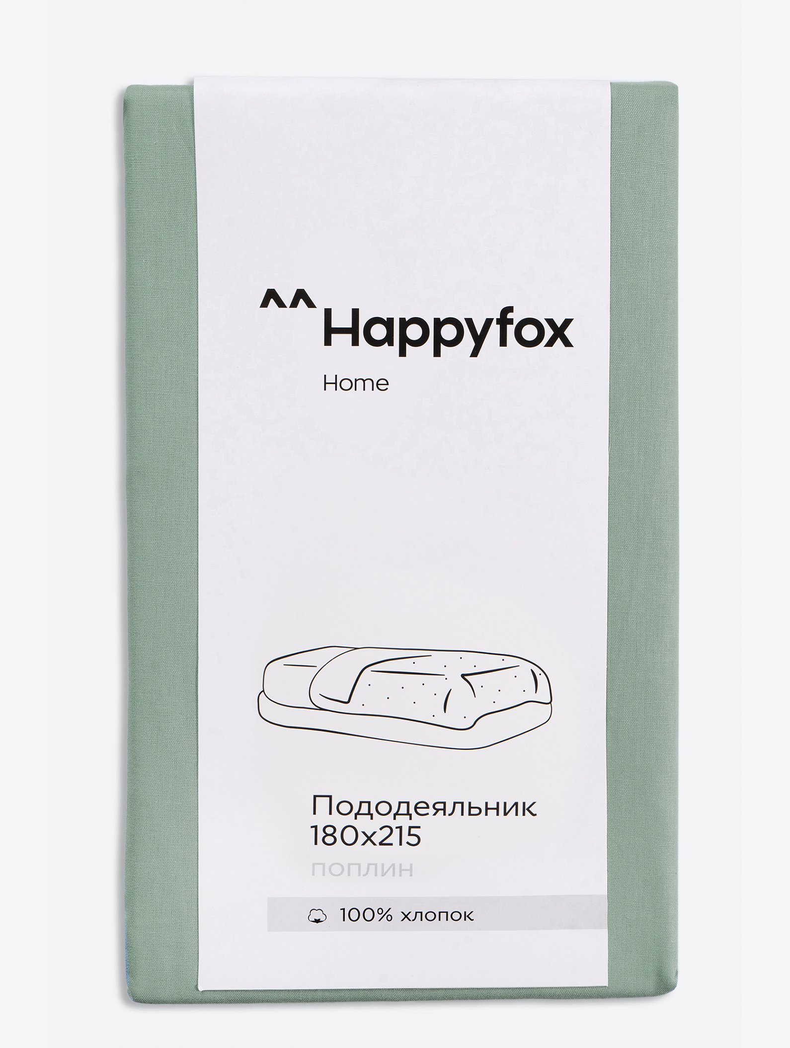 Пододеяльник из поплина 180X215 Happy Fox Home