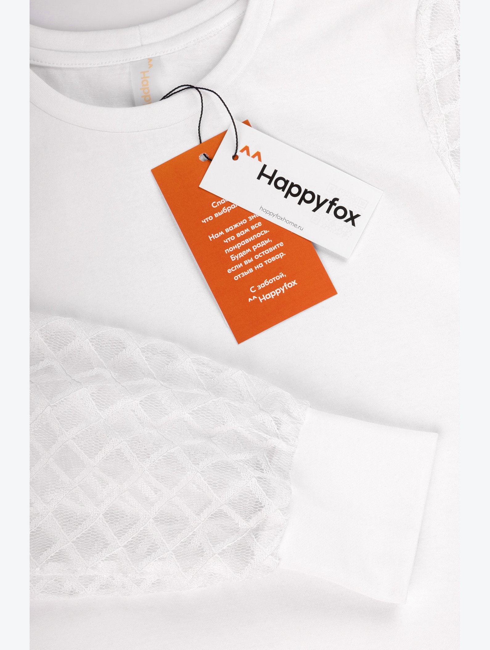 Блузка для девочки с длинным рукавом Happyfox