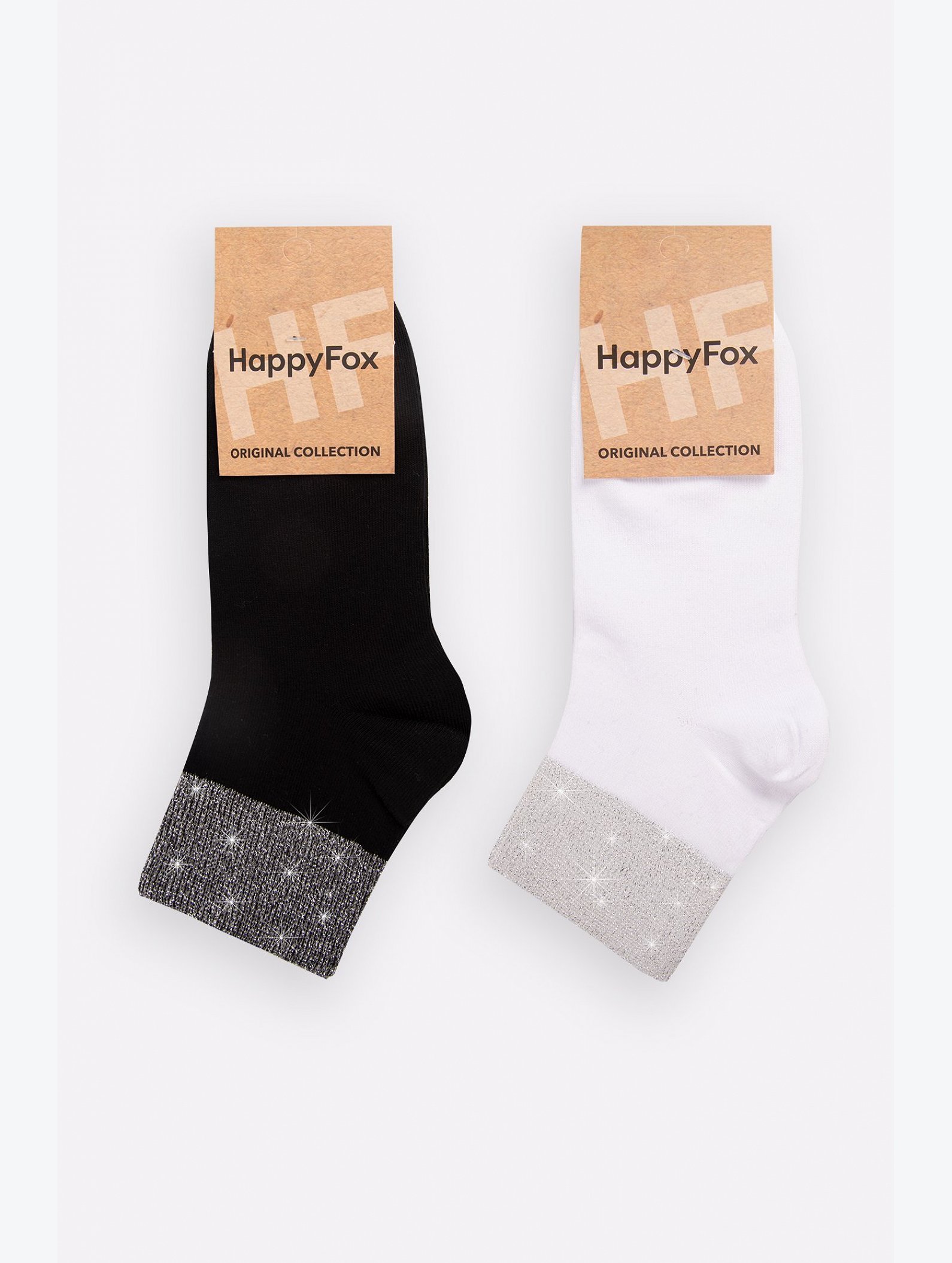 Набор женских носков с люрексом 2 пары Happyfox