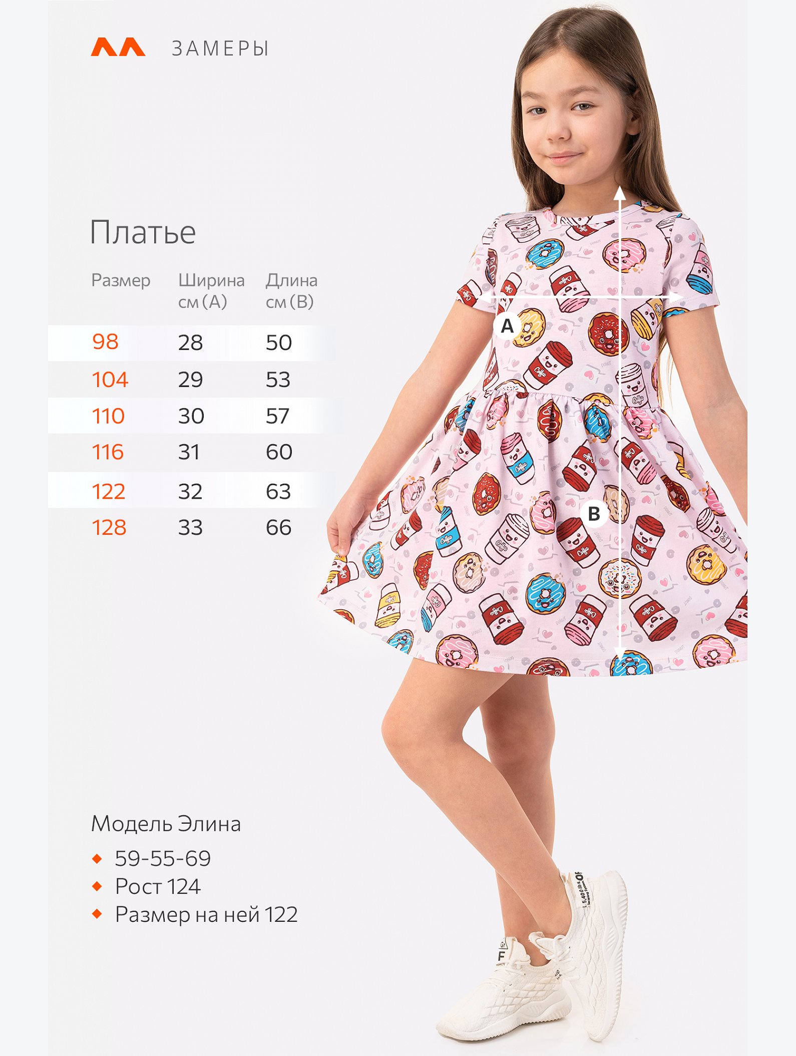 Летнее платье для девочки Happyfox