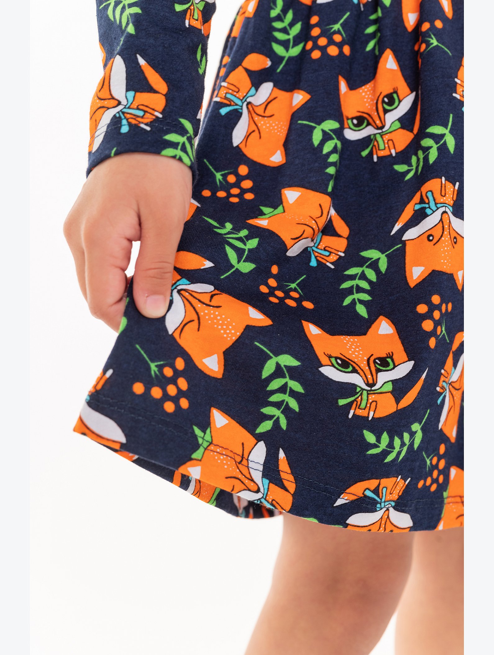 Хлопковое платье для девочки Happyfox