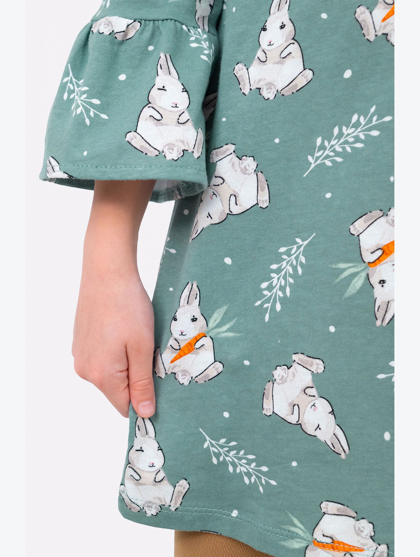 Хлопковое платье для девочки Happyfox
