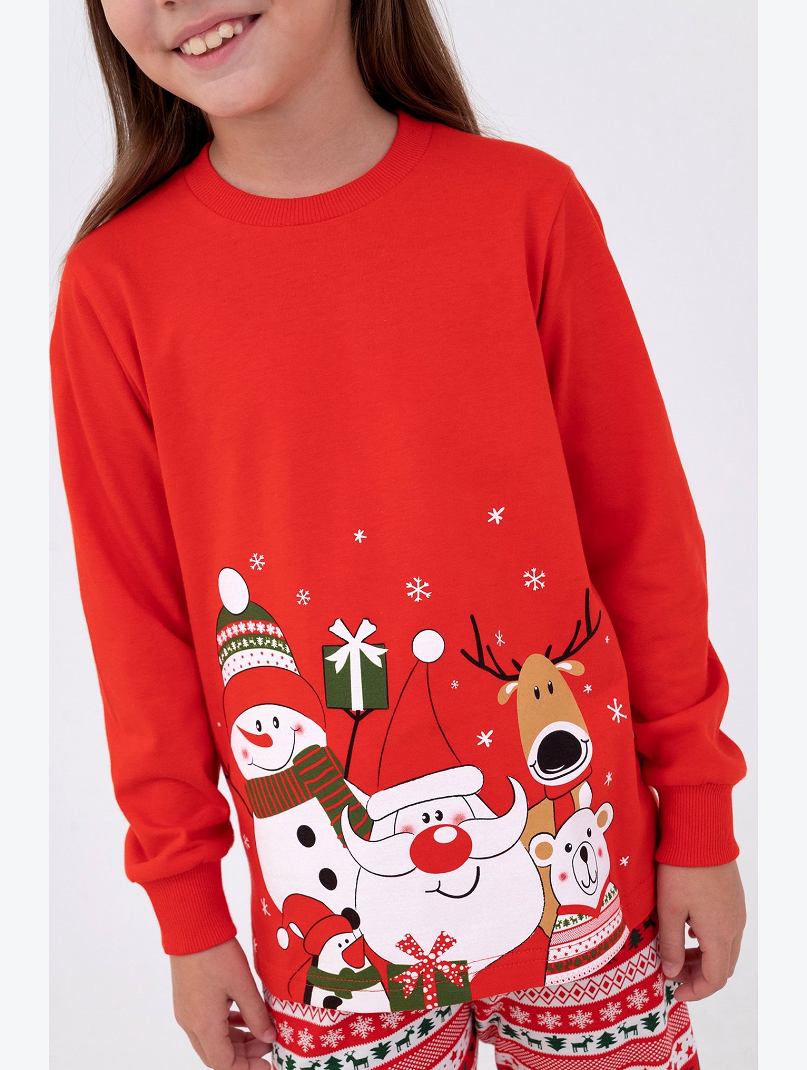 Детская новогодняя пижама Happyfox